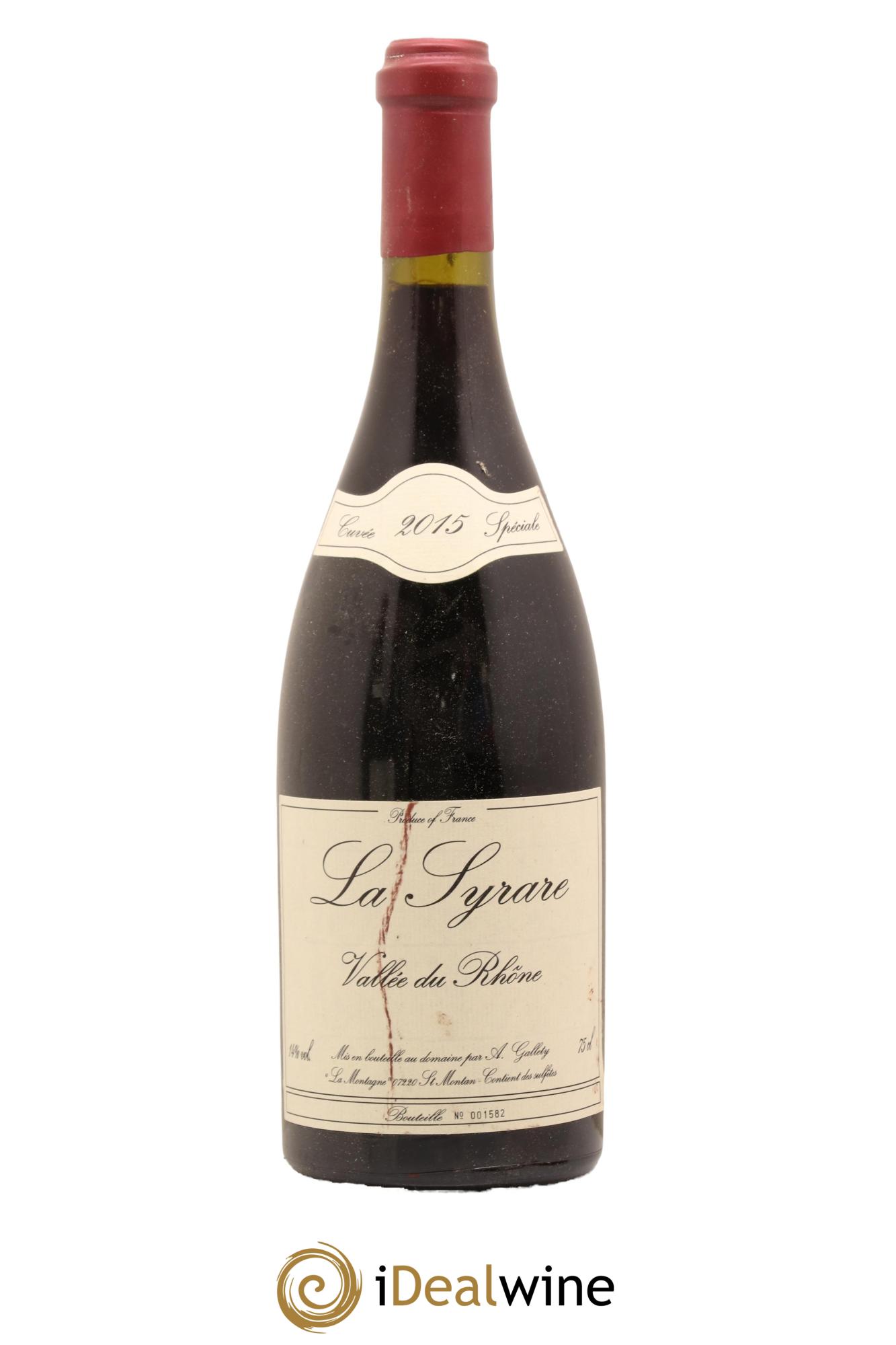 Côtes du Vivarais La Syrare Gallety (Domaine) 2015 - Lot de 1 bouteille - 0