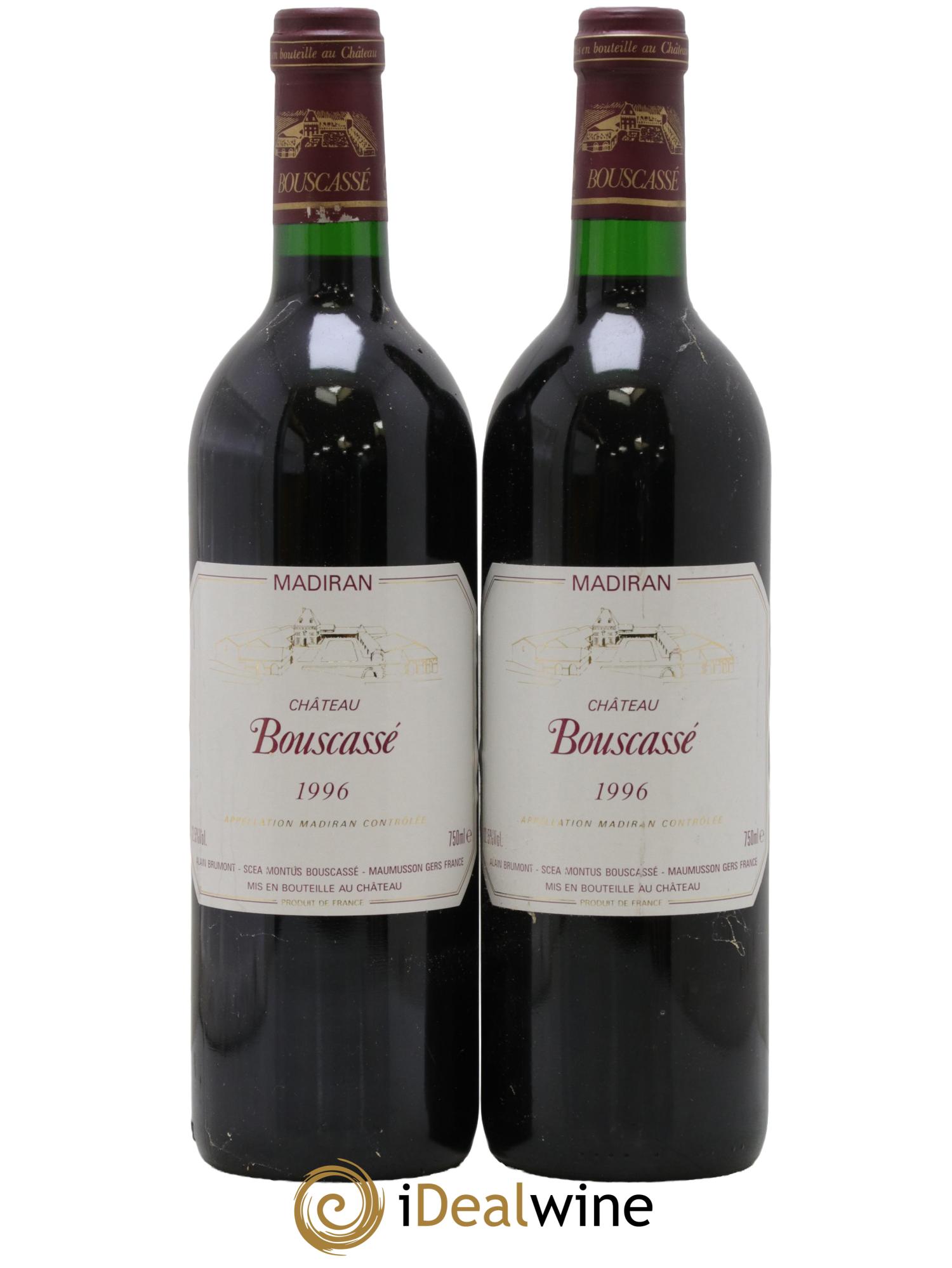 Madiran Château Bouscassé Alain Brumont 1996 - Posten von 2 Flaschen - 0