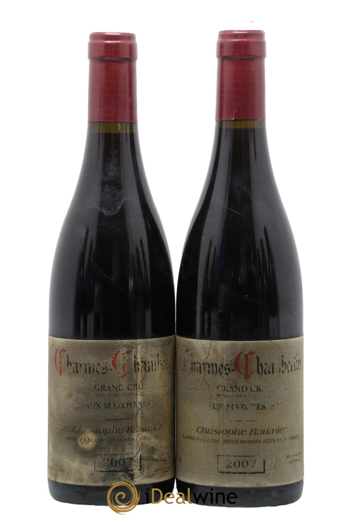 Charmes-Chambertin Grand Cru Aux Mazoyères Christophe Roumier 2007 - Lot de 2 bouteilles - 0