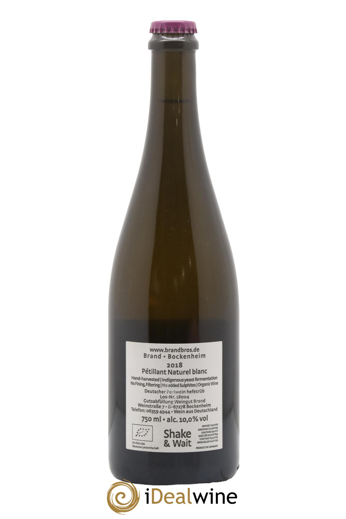 Allemagne Pet-Nat Weingut Brand 2018 - Lot of 1 bottle - 1