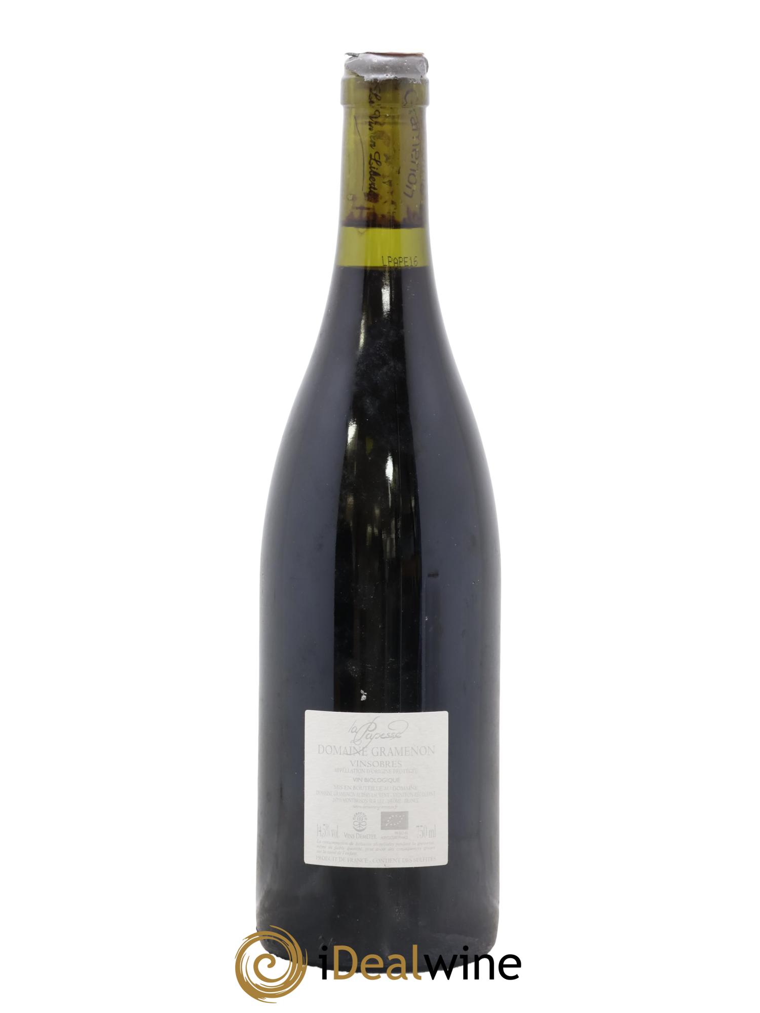 Vinsobres La Papesse Gramenon (Domaine) 2016 - Lot de 1 bouteille - 1