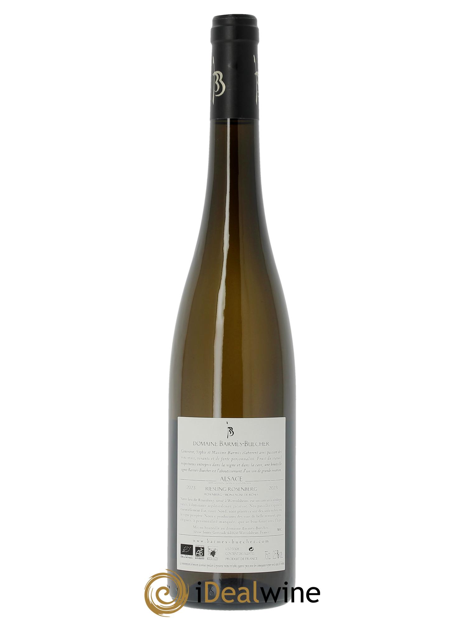 Alsace Riesling Rosenberg Barmes-Buecher  2023 - Posten von 1 Flasche - 1