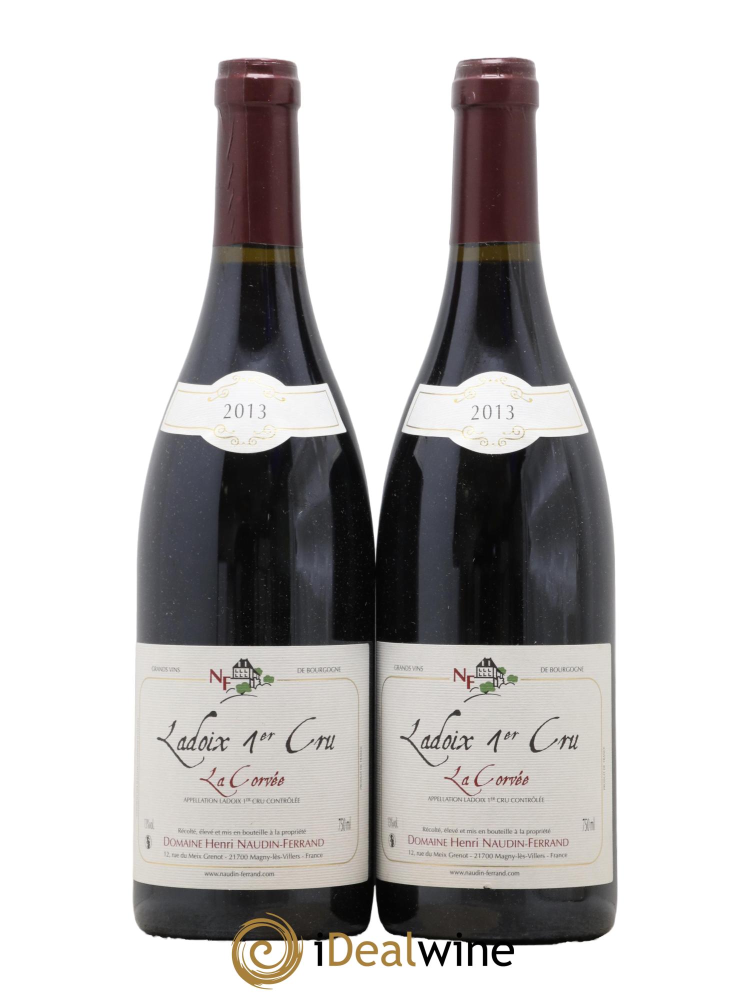 Ladoix 1er Cru La Corvée Naudin-Ferrand (Domaine) 2013 - Lot de 2 bouteilles - 0