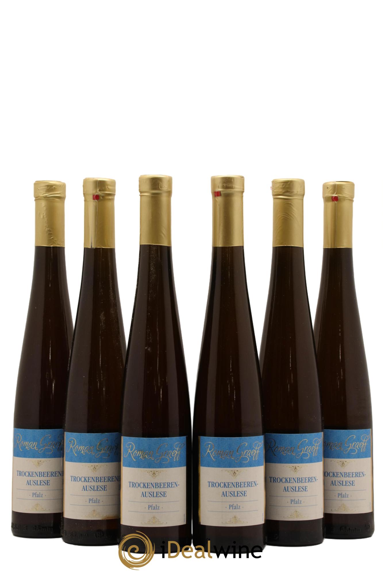 Allemagne Pfalz Trockenbeerenauslese Roman Graeff 2015 - Lot de 6 demi bouteilles - 0