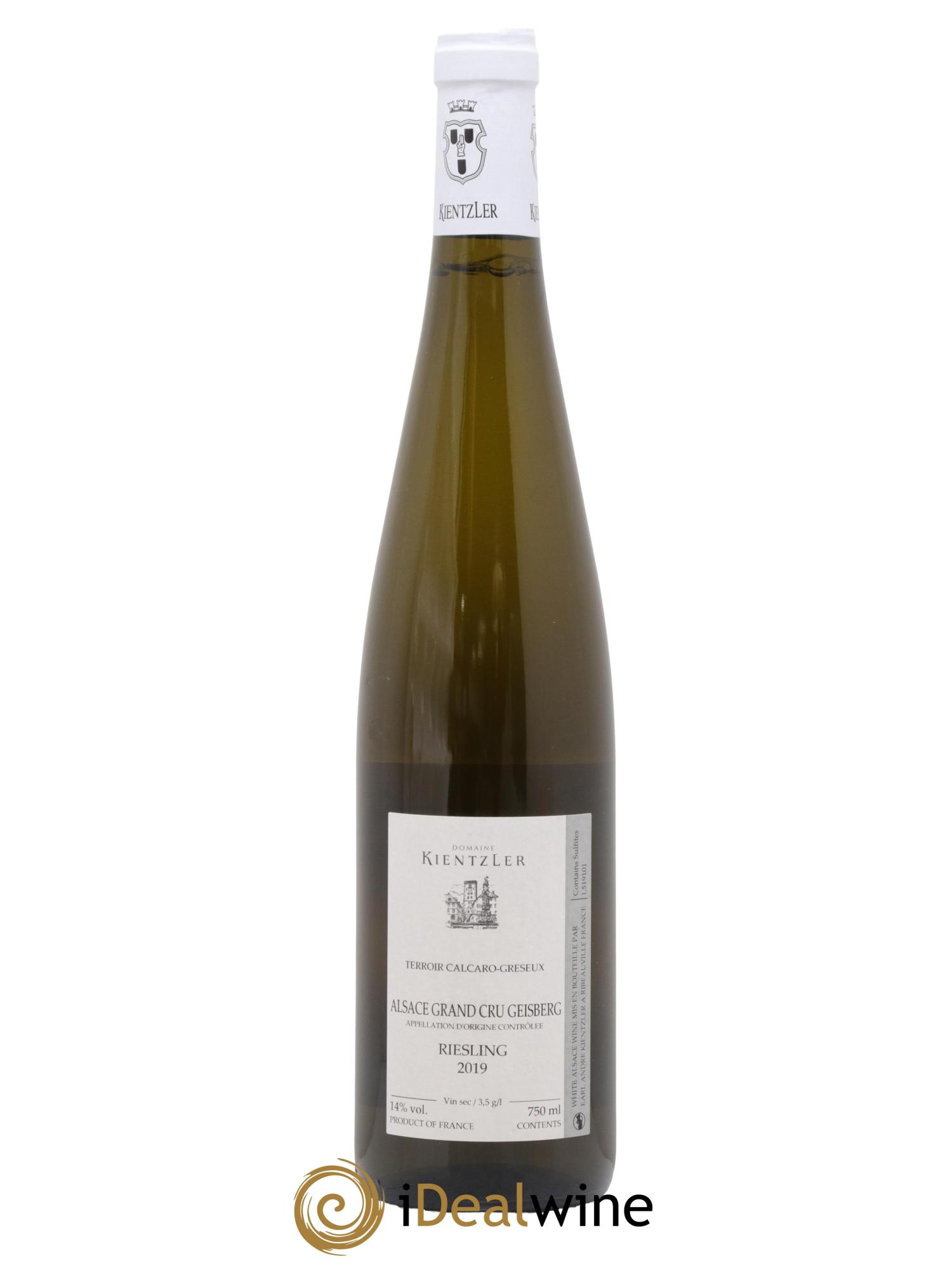Alsace Riesling Grand Cru Geisberg Kientzler 2019 - Posten von 1 Flasche - 1