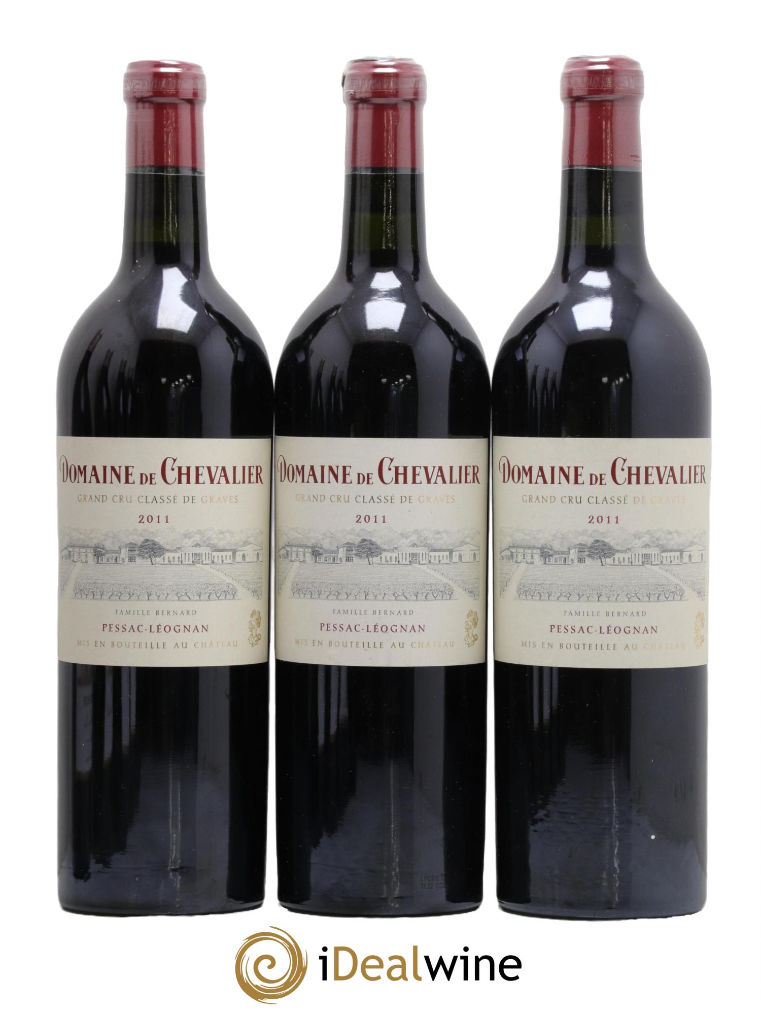 Domaine de Chevalier Cru Classé de Graves 2011 - Lot de 3 bouteilles - 0