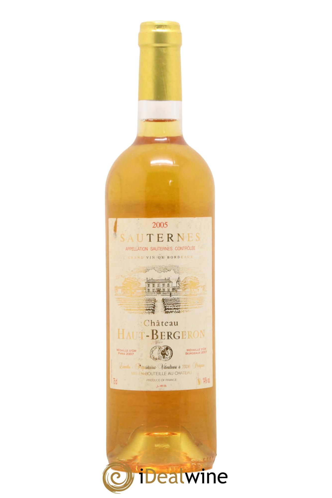 Château Haut-Bergeron 2005 - Lotto di 1 bottiglia - 0