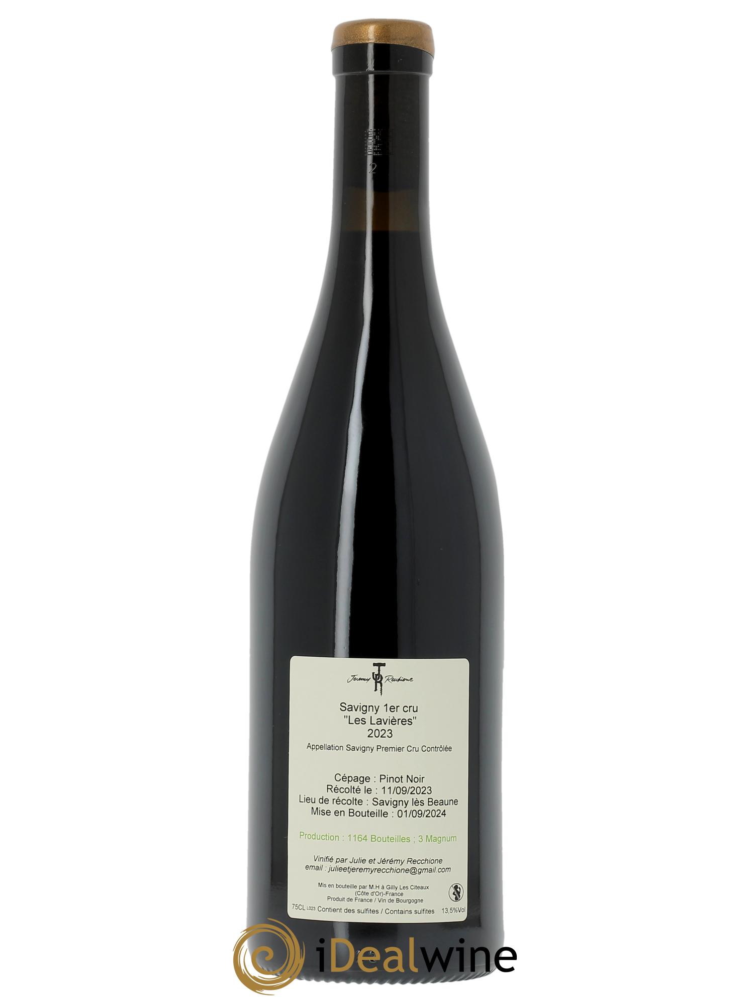 Savigny-lès-Beaune 1er Cru Les Lavières Jérémy Recchione 2023 - Lotto di 1 bottiglia - 1