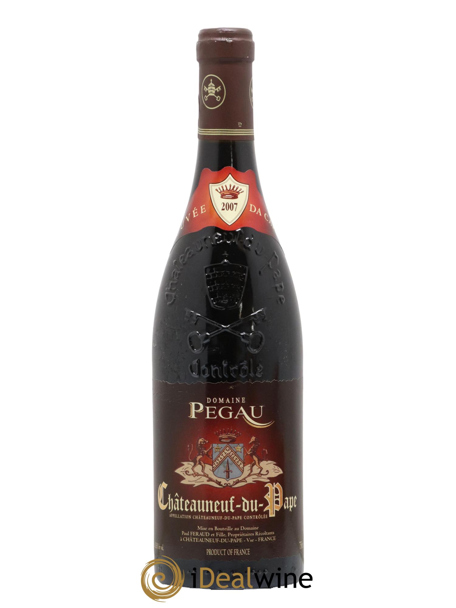 Châteauneuf-du-Pape Domaine du Pégau Cuvée Da Capo Paul et Laurence Féraud 2007 - Lot de 1 bouteille - 0
