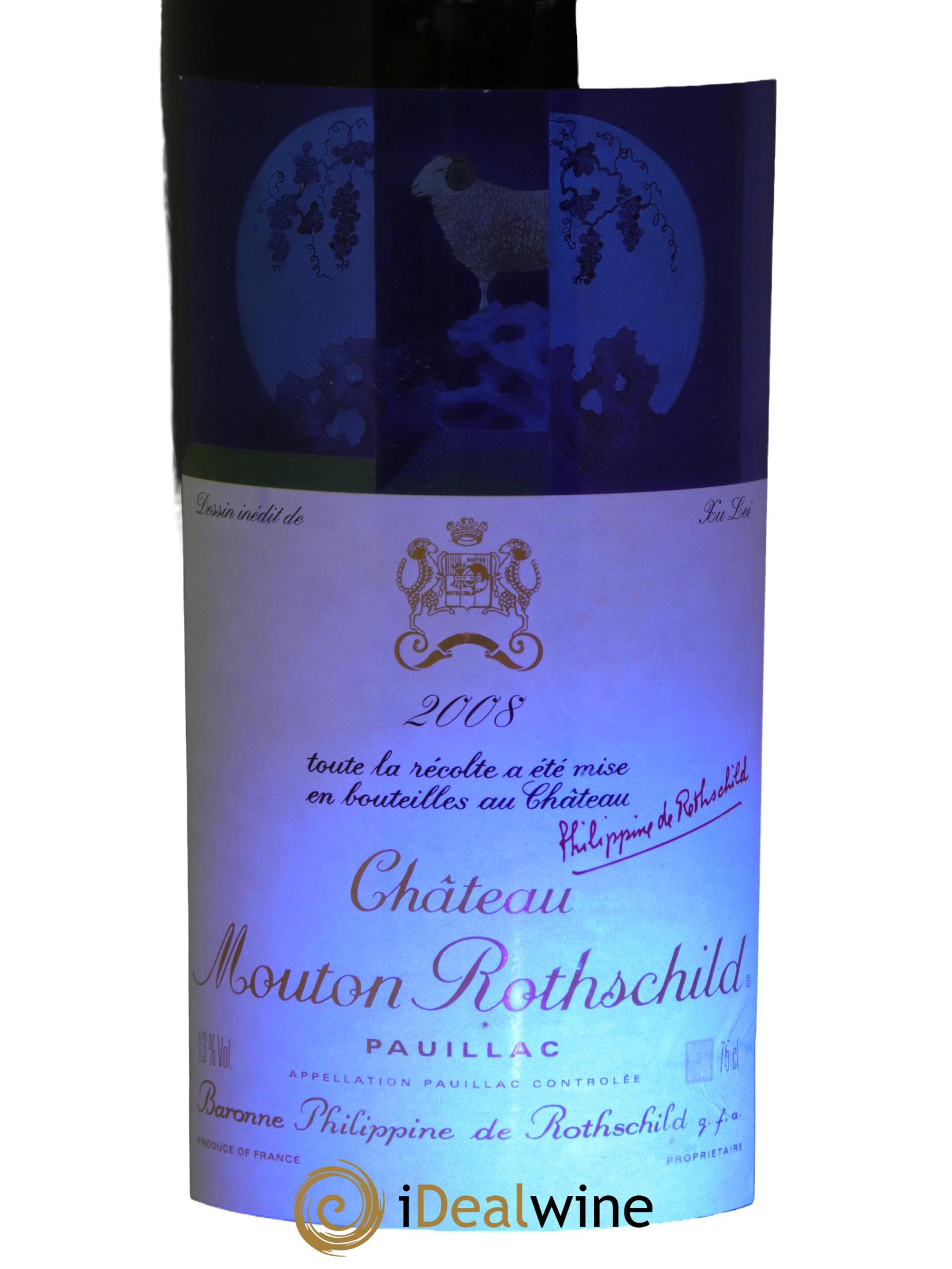 Château Mouton Rothschild 1er Grand Cru Classé 2008 - Lot of 1 bottle - 2