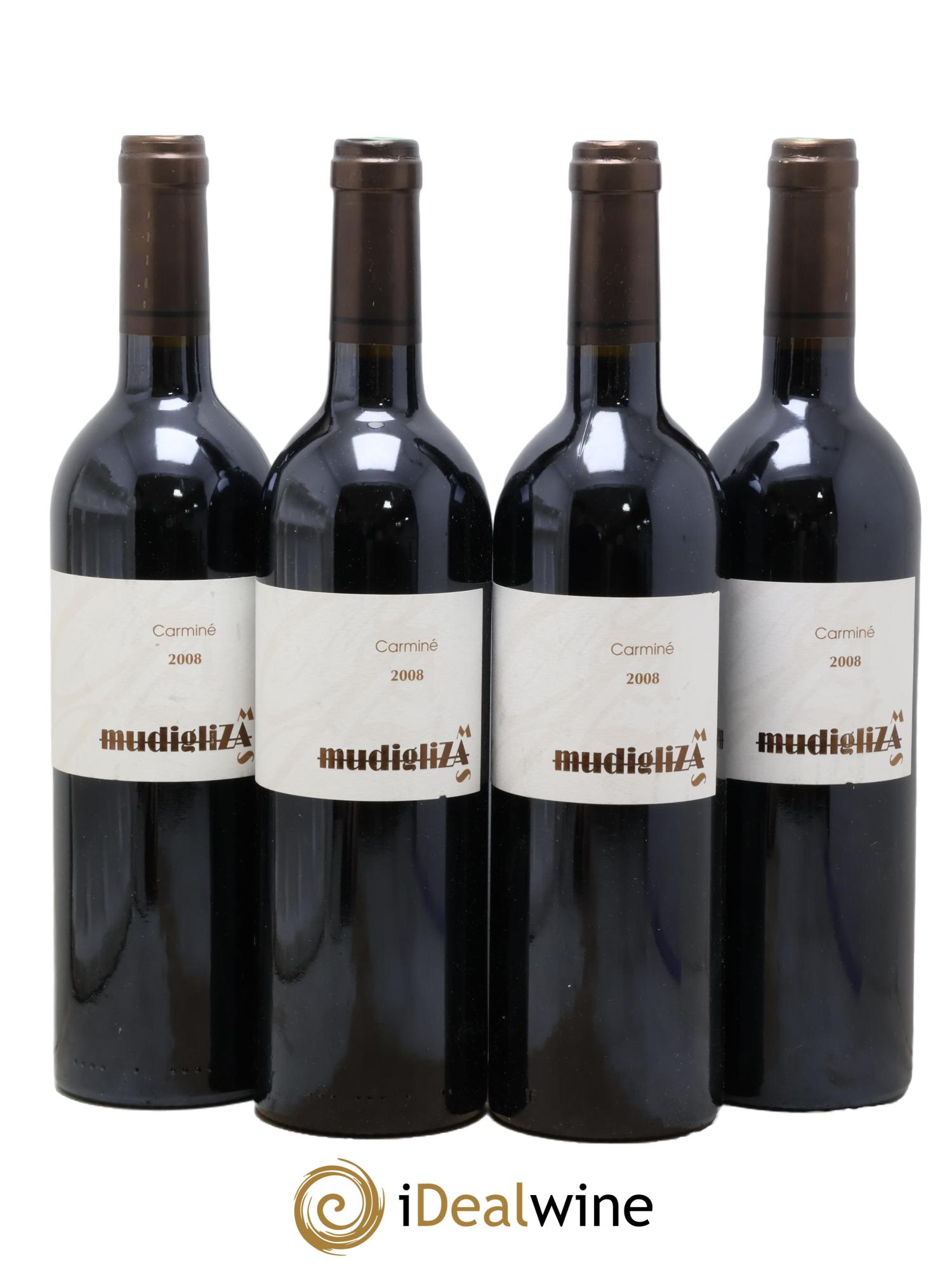 Côtes du Roussillon Carminé Mas Mudigliza 2008 - Lot de 4 bouteilles - 0