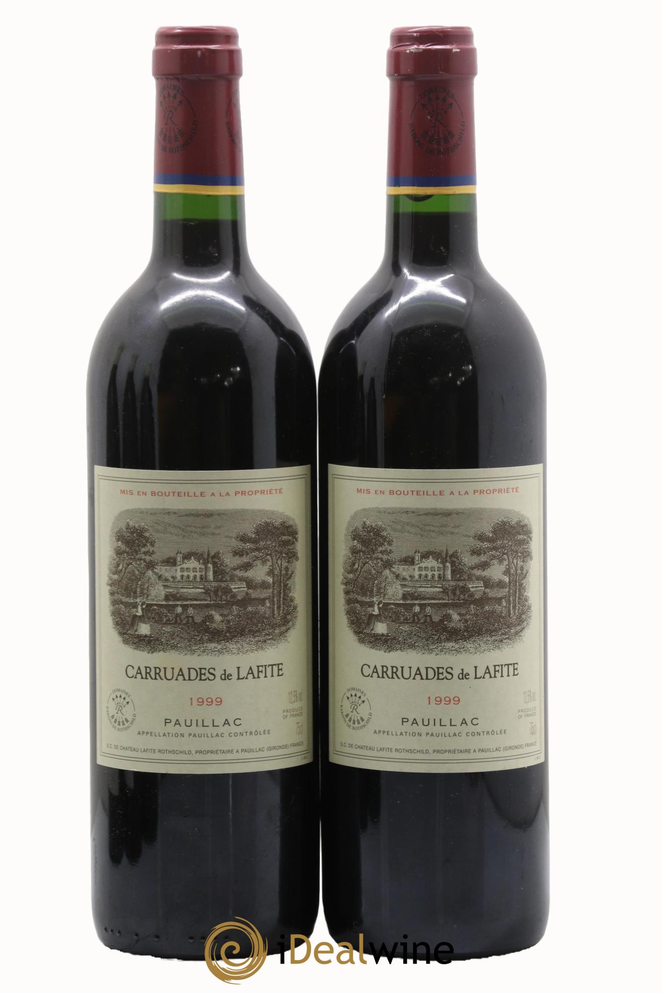 Carruades de Lafite Rothschild Second Vin 1999 - Lot de 2 bouteilles - 0