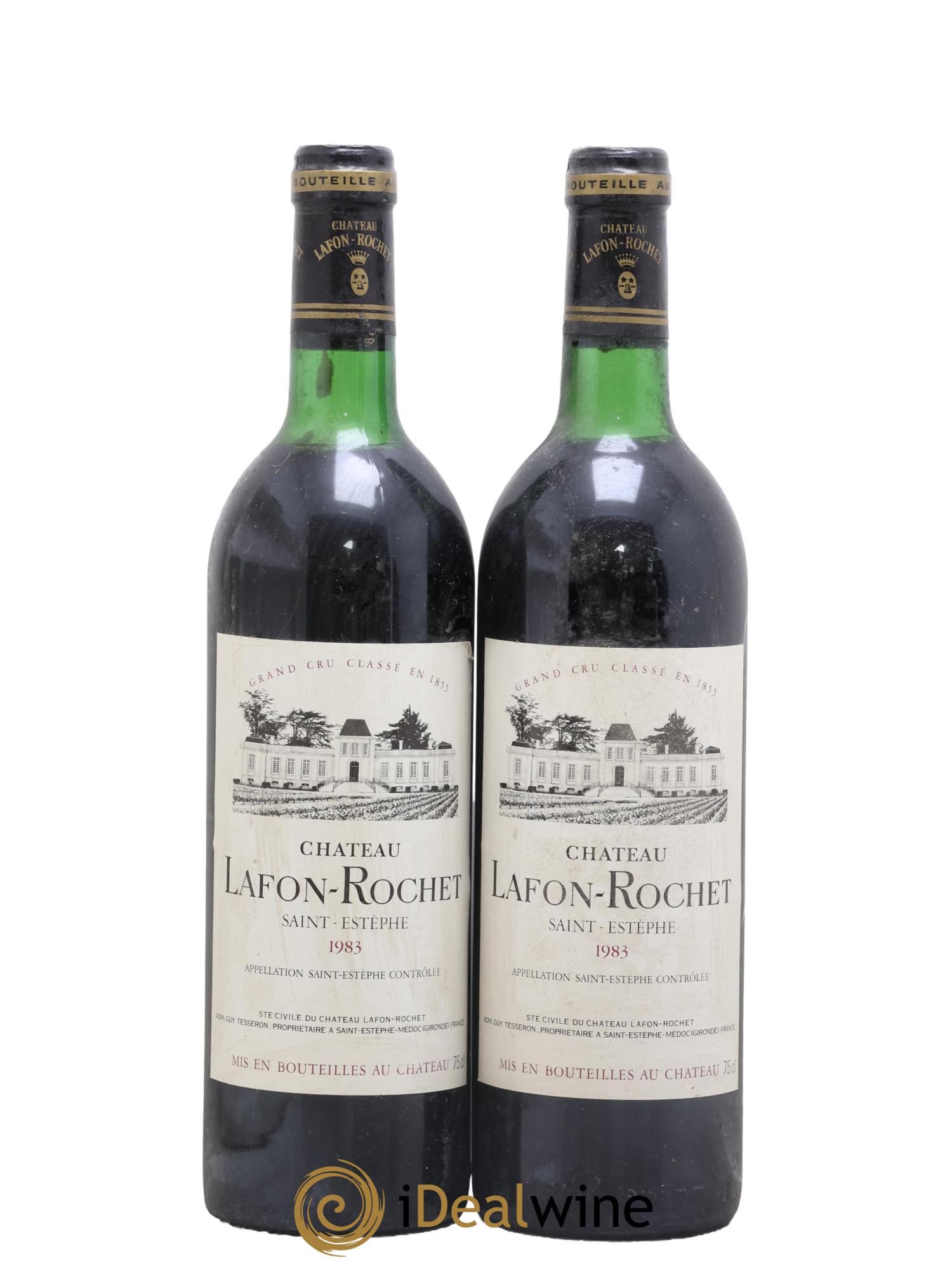 Château Lafon Rochet 4ème Grand Cru Classé 1983 - Lot de 2 bouteilles - 0