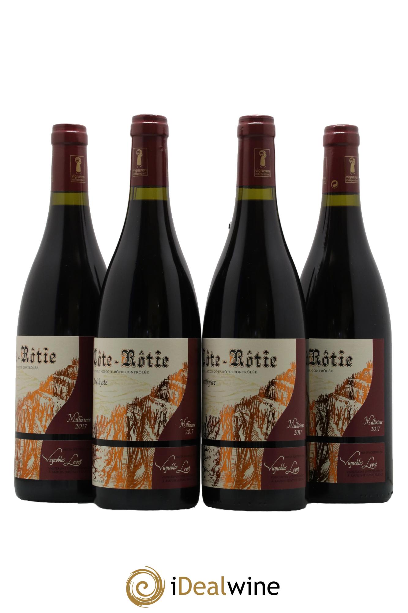 Côte-Rôtie Améthyste Vignobles Levet 2017 - Lot de 4 bouteilles - 0
