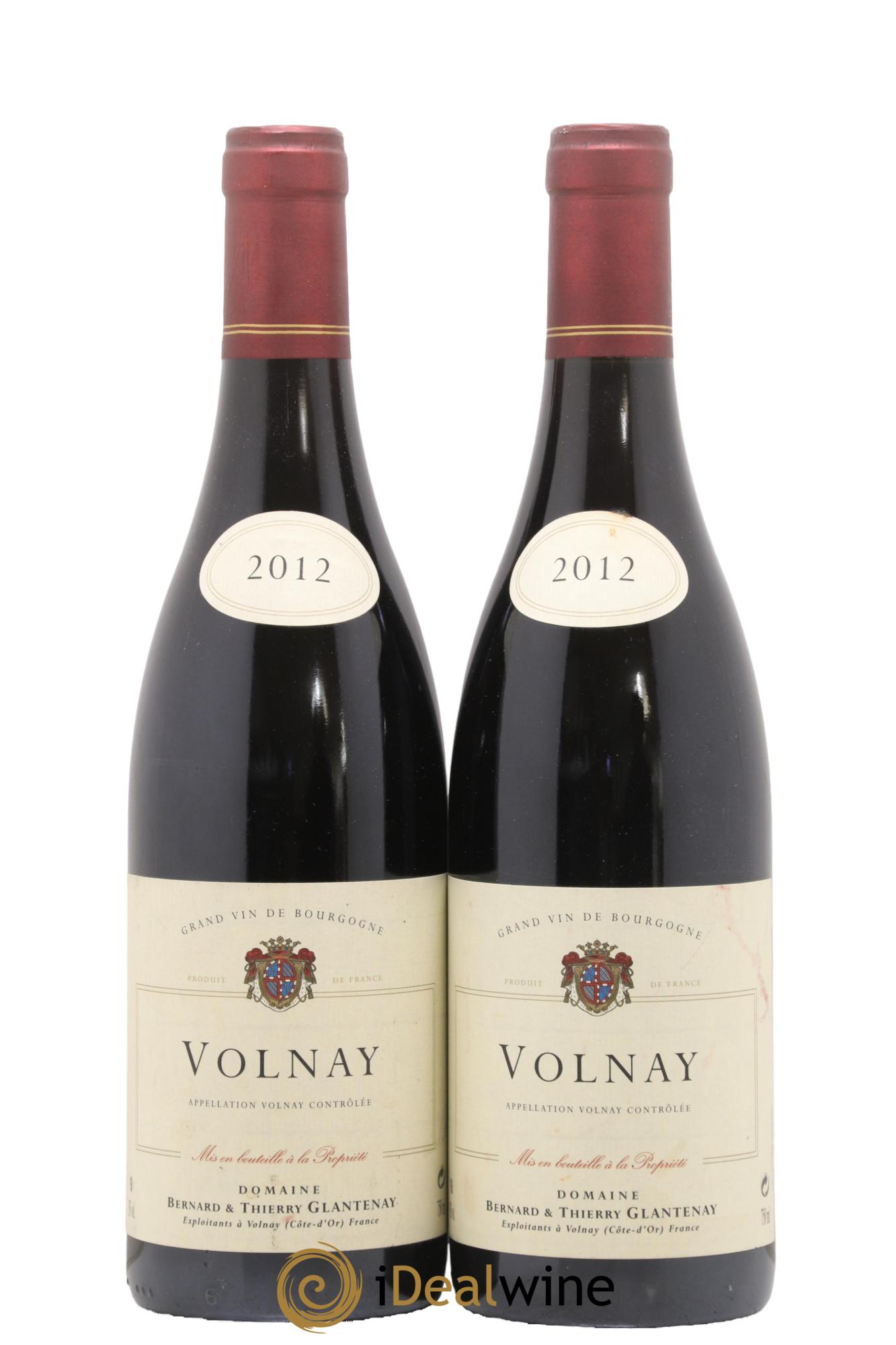 Volnay Bernard et Thierry Glantenay (Domaine) 2012 - Lot de 2 bouteilles - 0