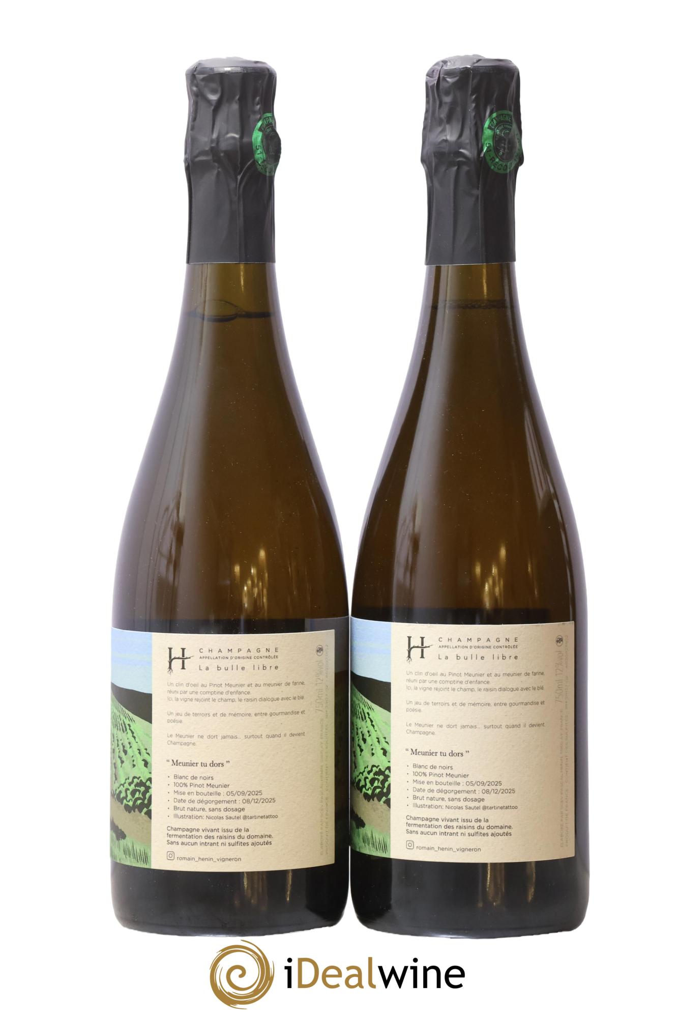 Meunier Tu Dors Romain Henin - Lot de 2 bouteilles - 1