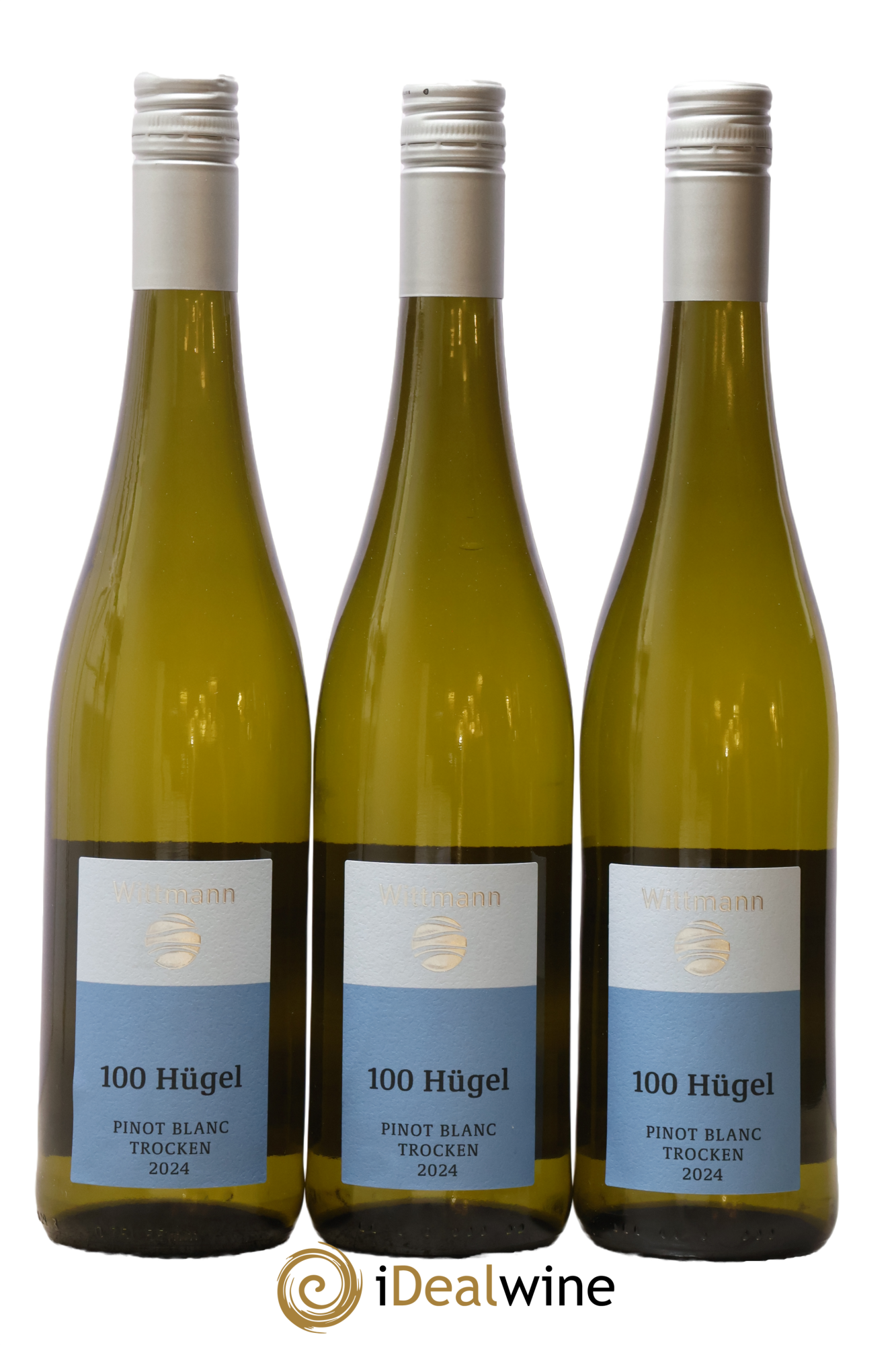 Allemagne Rheinhessen Trocken 100 Hugel Pinot Blanc Wittmann 2024 - Lot de 3 bouteilles - 0
