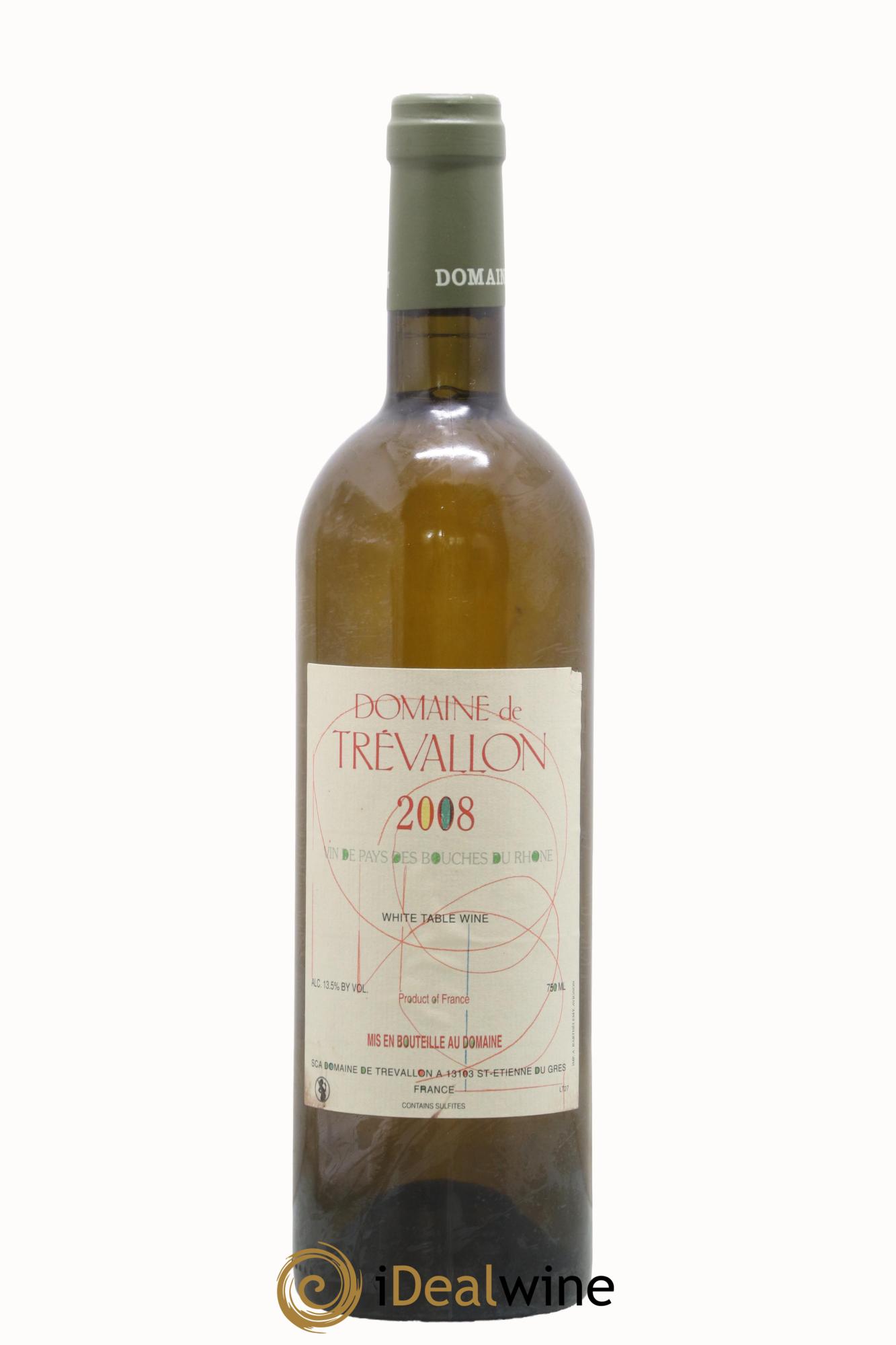 VDP Bouches du Rhône Trévallon (Domaine de) Eloi Dürrbach 2008 - Lot of 1 bottle - 0