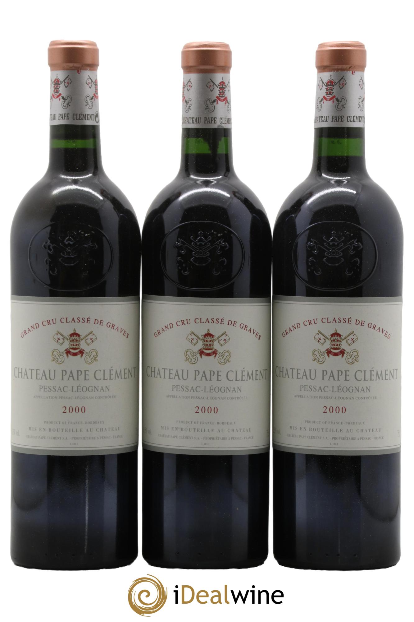 Château Pape Clément Cru Classé de Graves 2000 - Lot de 12 bouteilles - 1