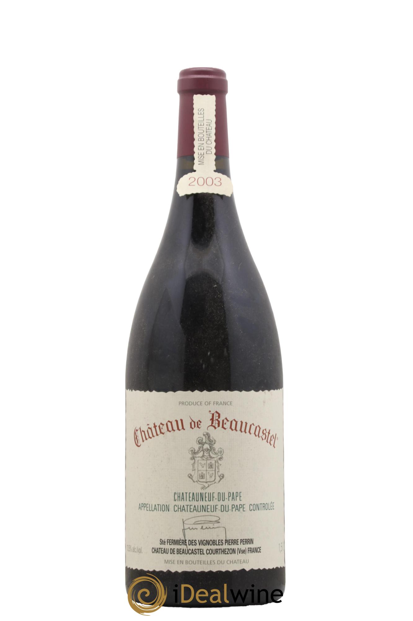 Châteauneuf-du-Pape Château de Beaucastel Famille Perrin 2003 - Lot de 1 magnum - 0