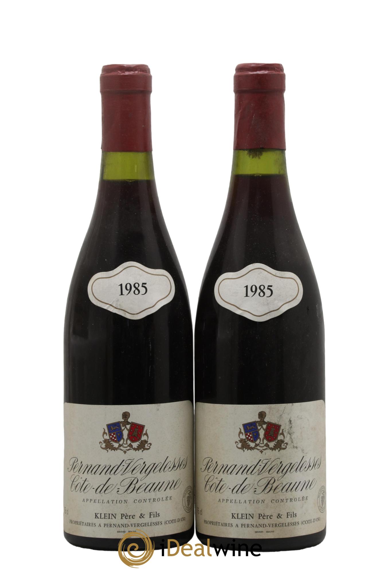 Pernand-Vergelesses Klein 1985 - Lot of 2 bottles - 0