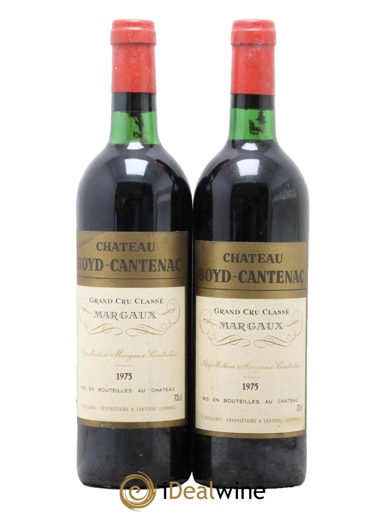Château Boyd Cantenac 3ème Grand Cru Classé 1975 - Lot de 2 bouteilles - 0