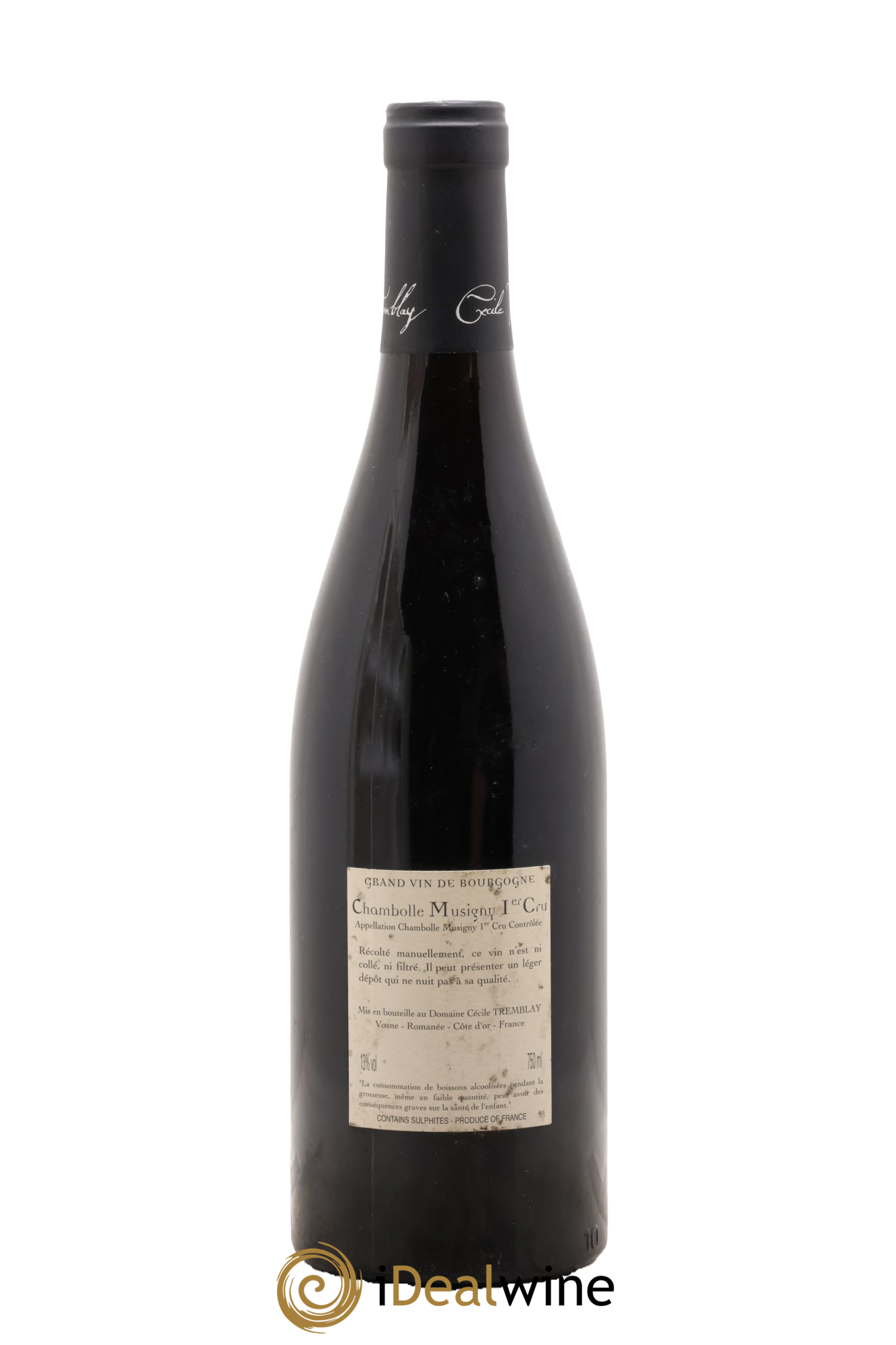 Chambolle-Musigny 1er Cru Les Feusselottes Cécile Tremblay 2014 - Lot de 1 bouteille - 1