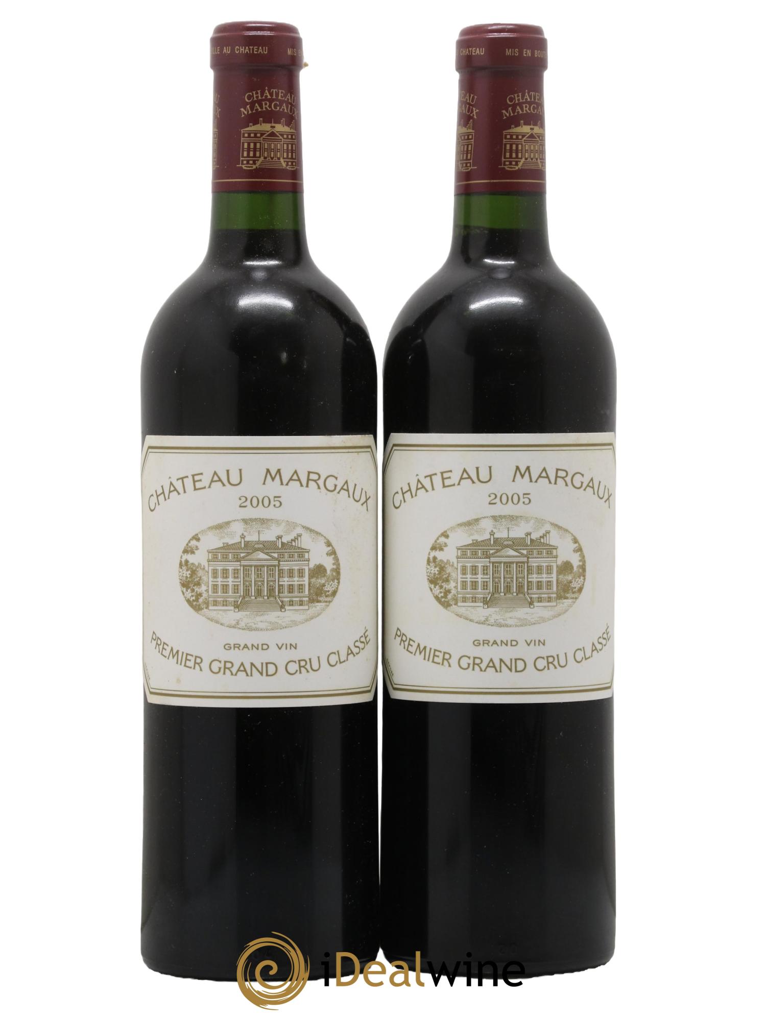 Château Margaux 1er Grand Cru Classé 2005 - Lot de 2 bouteilles - 0