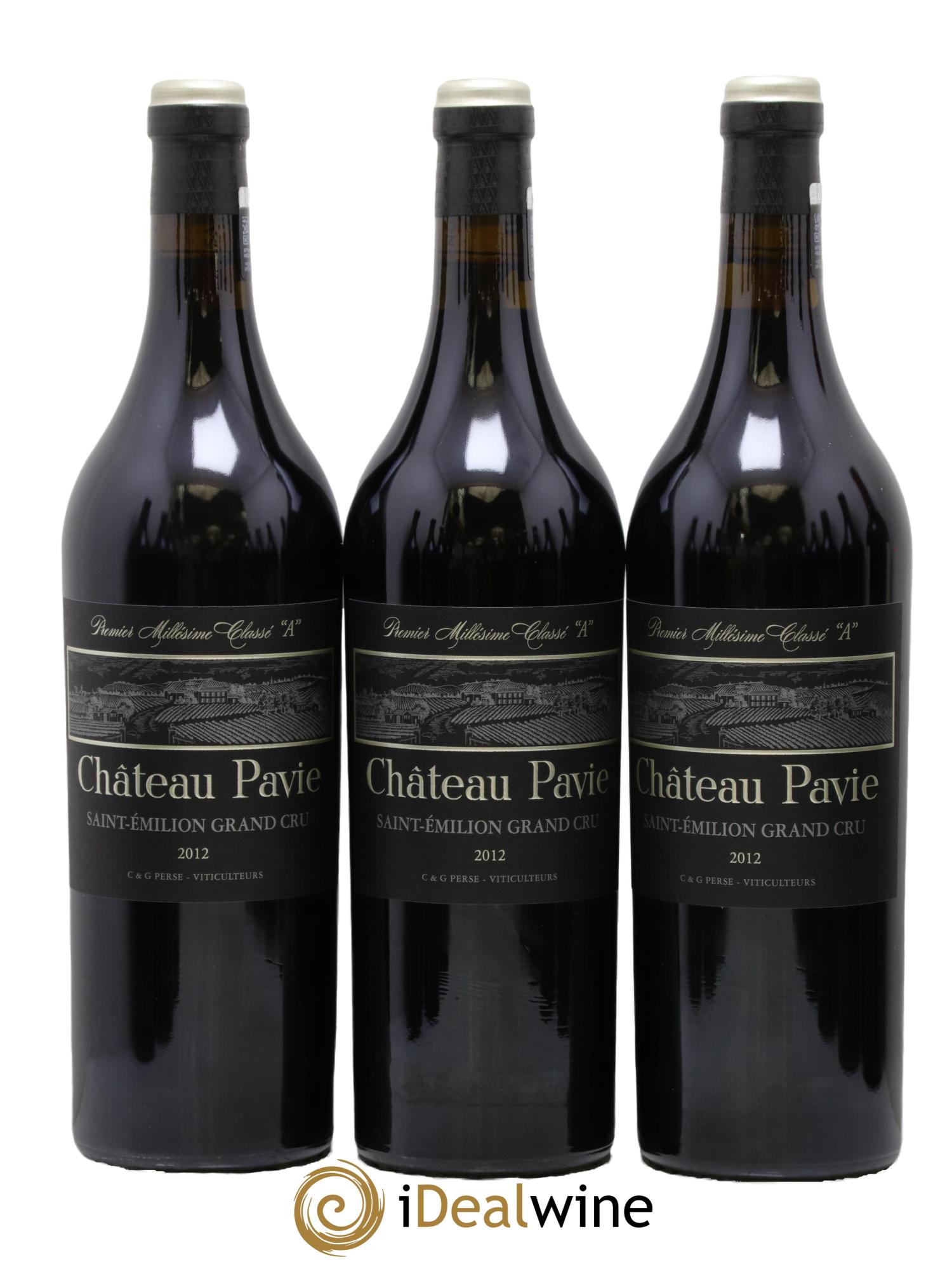 Château Pavie 1er Grand Cru Classé A 2012 - Lot de 12 bouteilles - 1