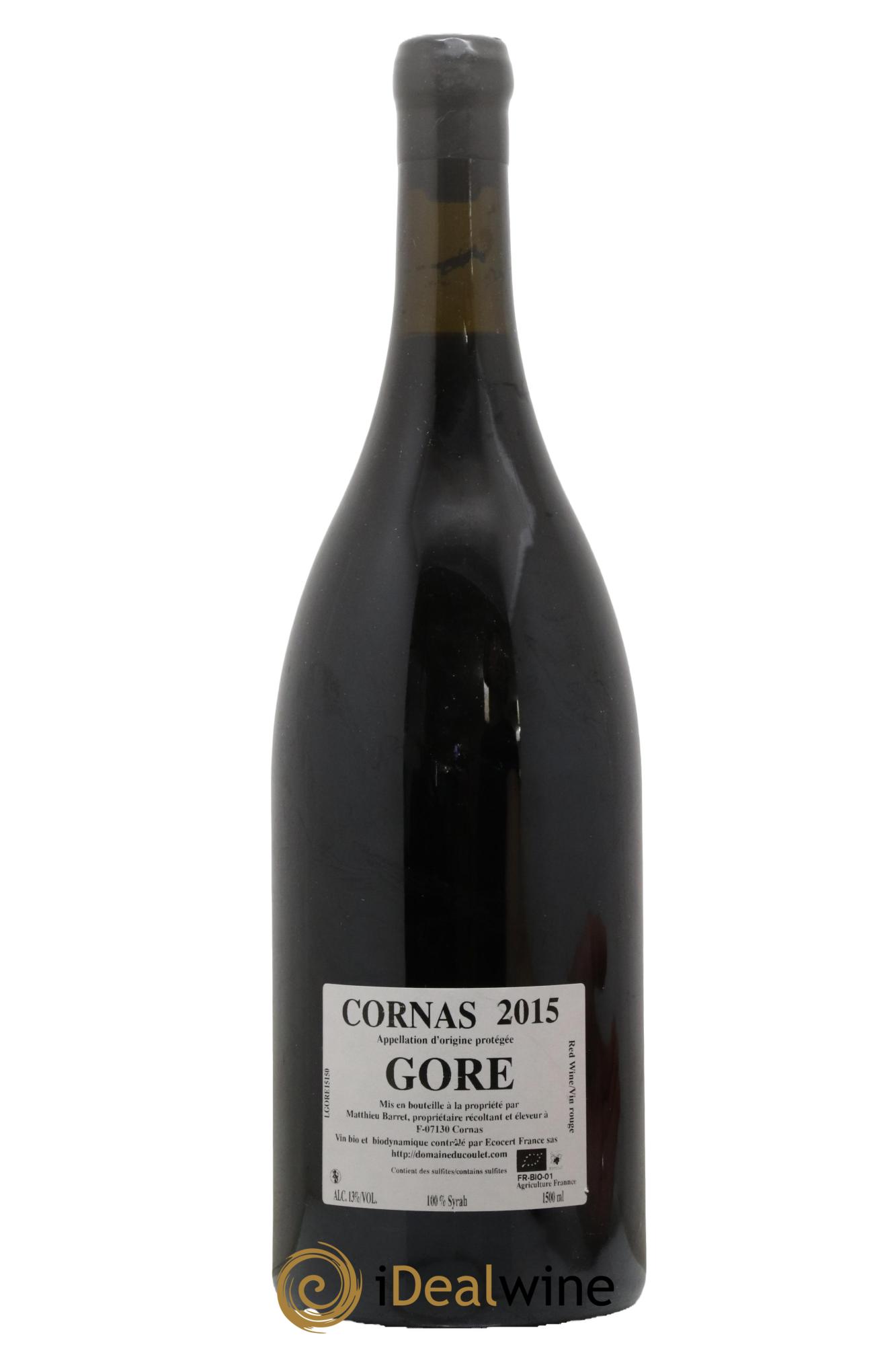 Cornas Gore Coulet (Domaine du) - Matthieu Barret 2015 - Lot of 1 magnum - 1