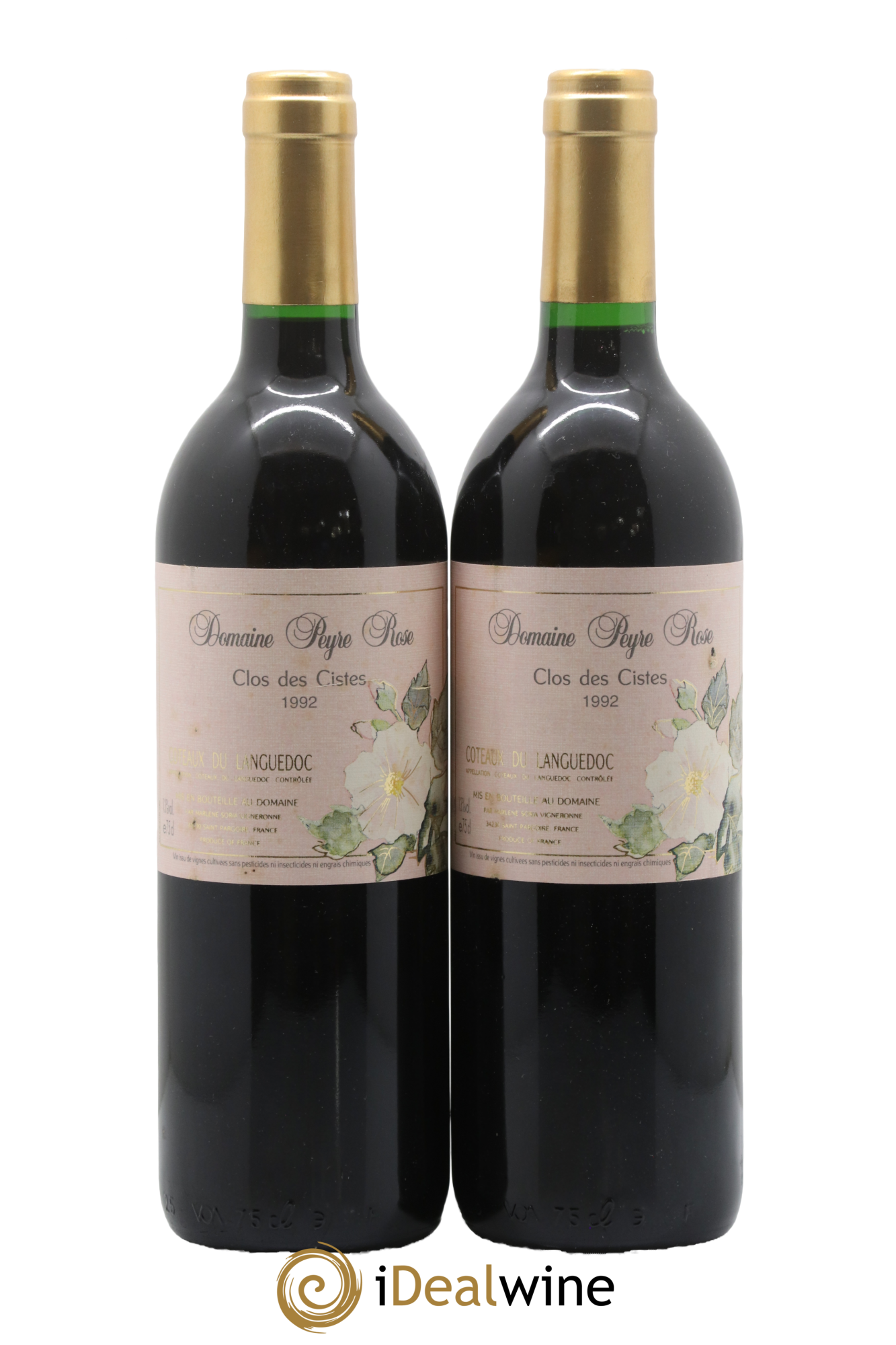 Vin de France (anciennement Coteaux du Languedoc) Domaine Peyre Rose Les Cistes Marlène Soria 1992 - Lot de 2 bouteilles - 0