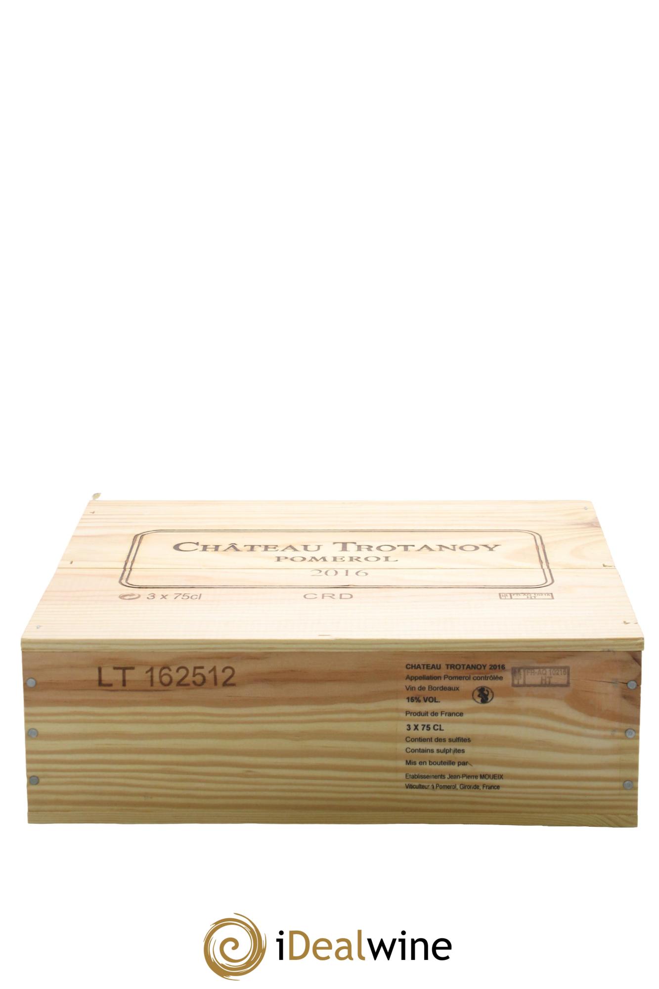 Château Trotanoy 2016 - Lot of 3 bottles - 2