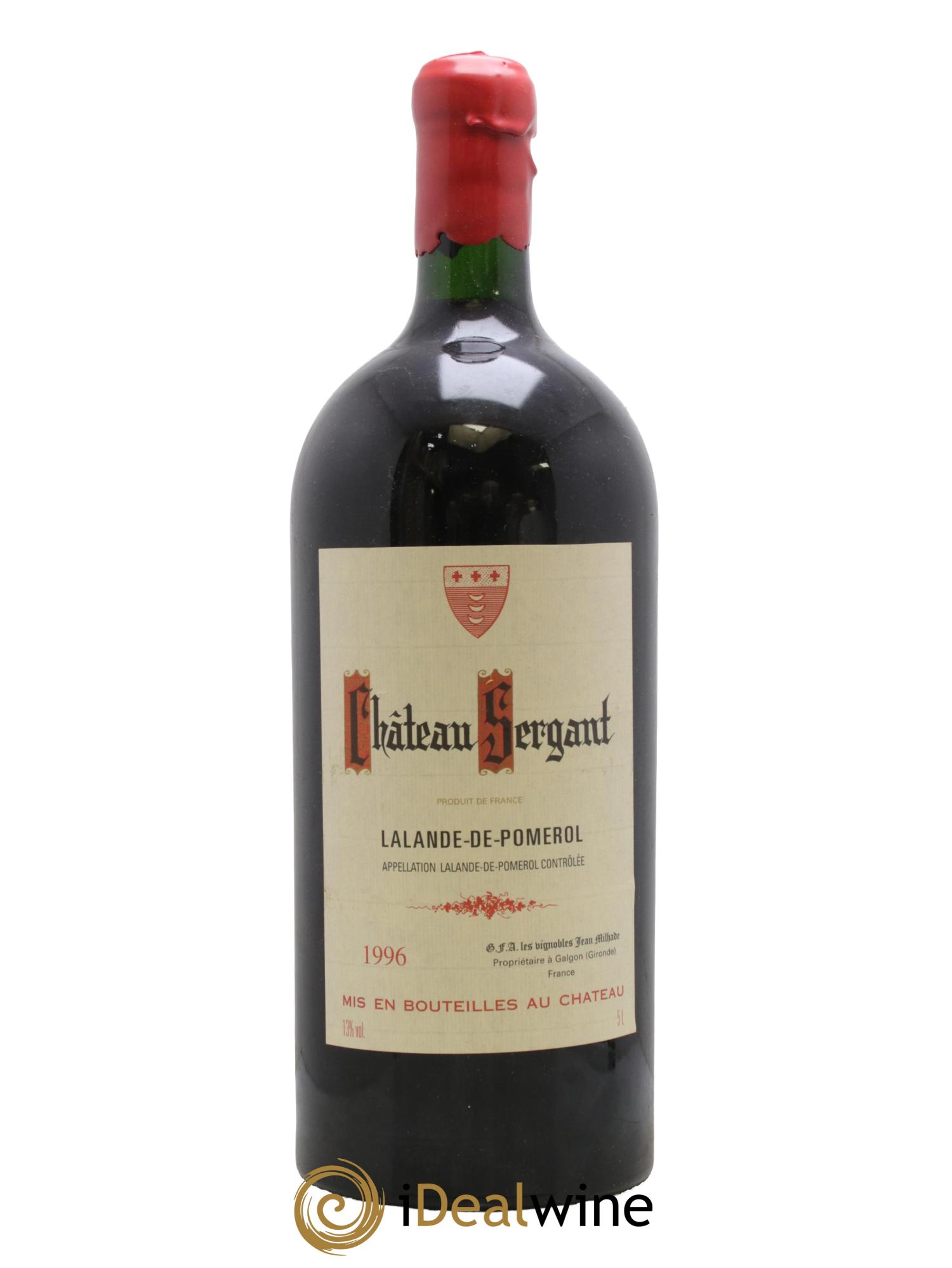 Lalande-de-Pomerol Chateau Sergant 1996 - Lot de 1 jeroboam - 1