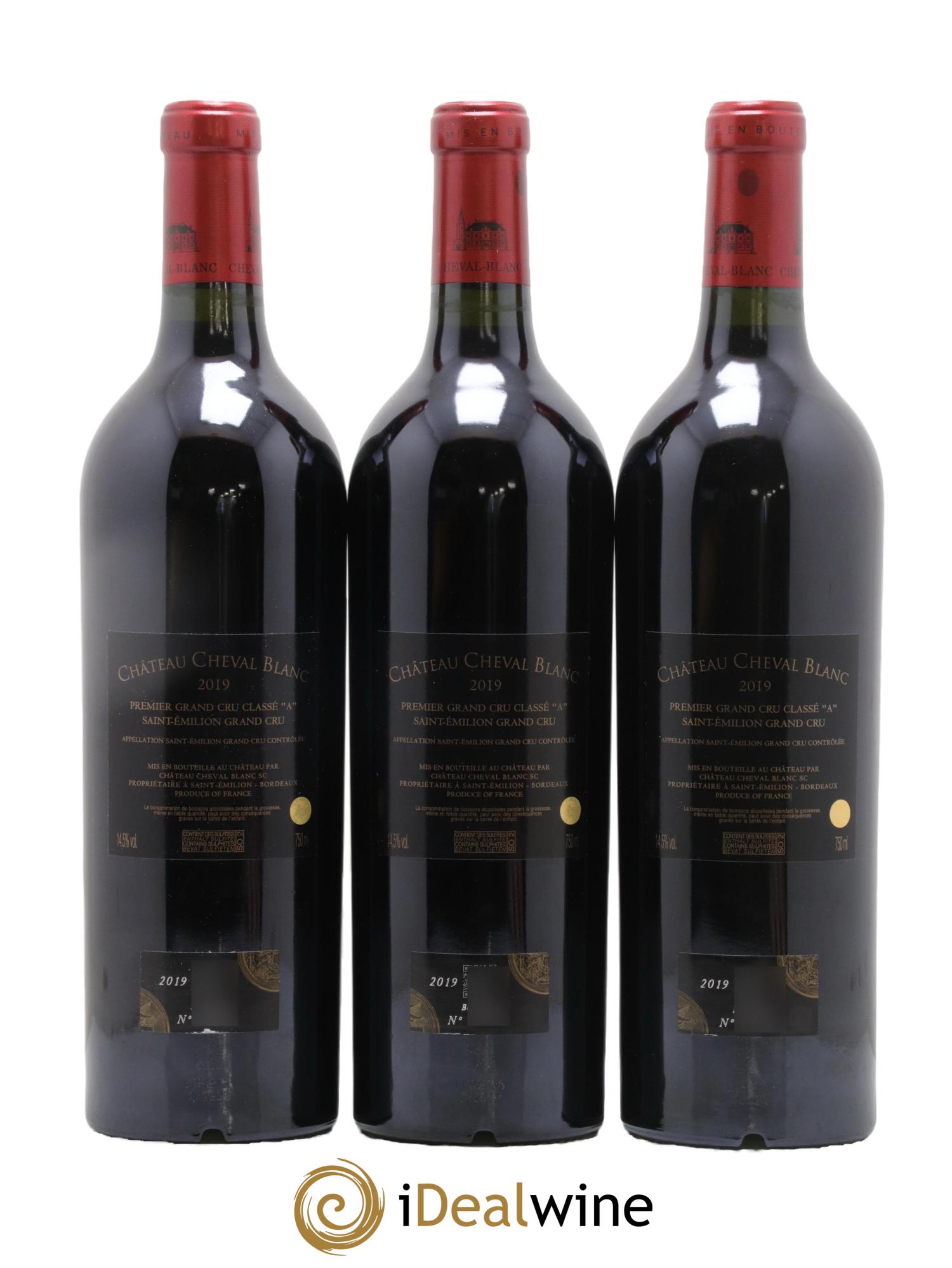 Château Cheval Blanc 1er Grand Cru Classé A  2019 - Lot de 6 bouteilles - 2