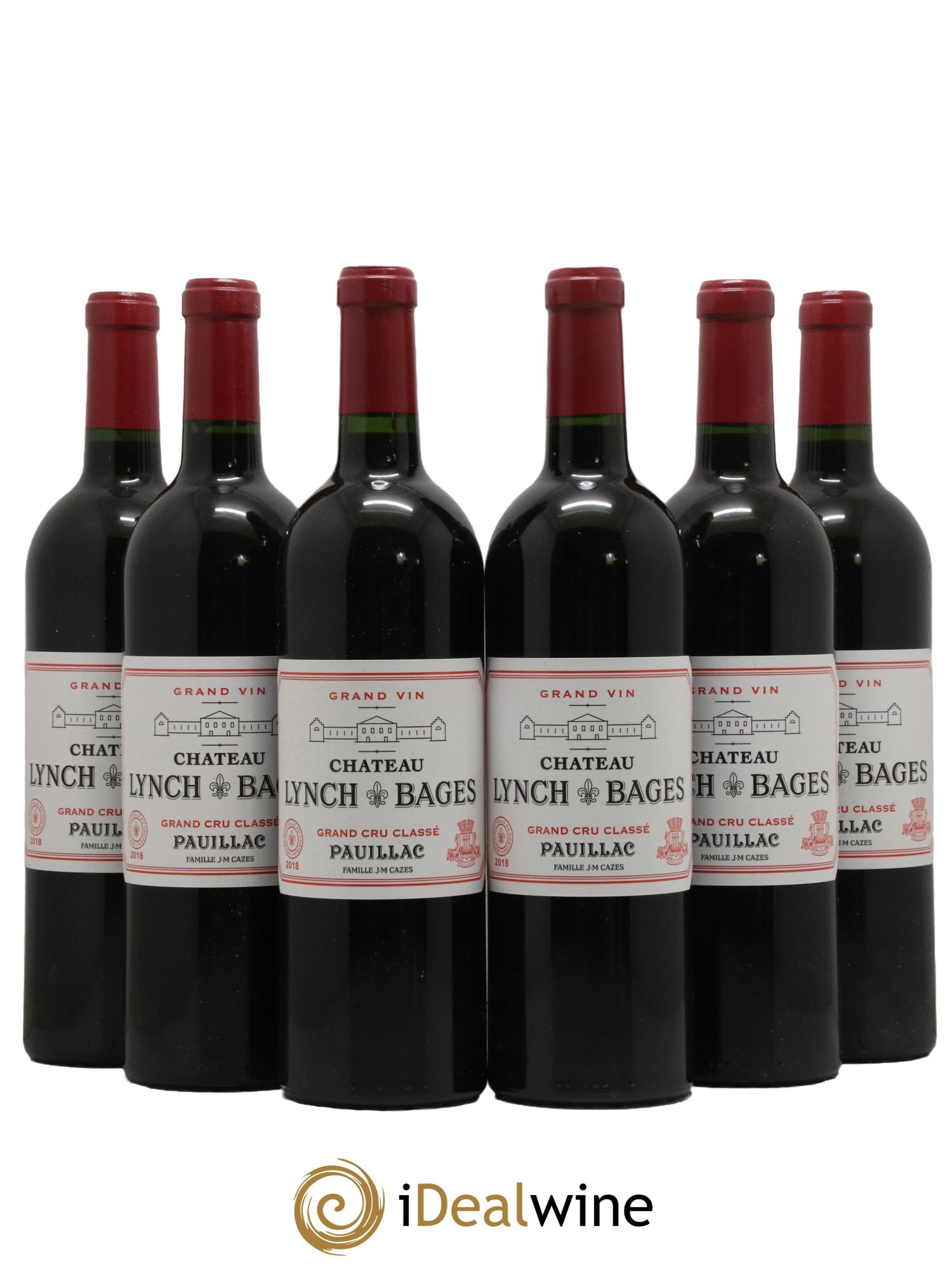 Château Lynch Bages 5ème Grand Cru Classé 2018 - Lot de 6 bouteilles - 0