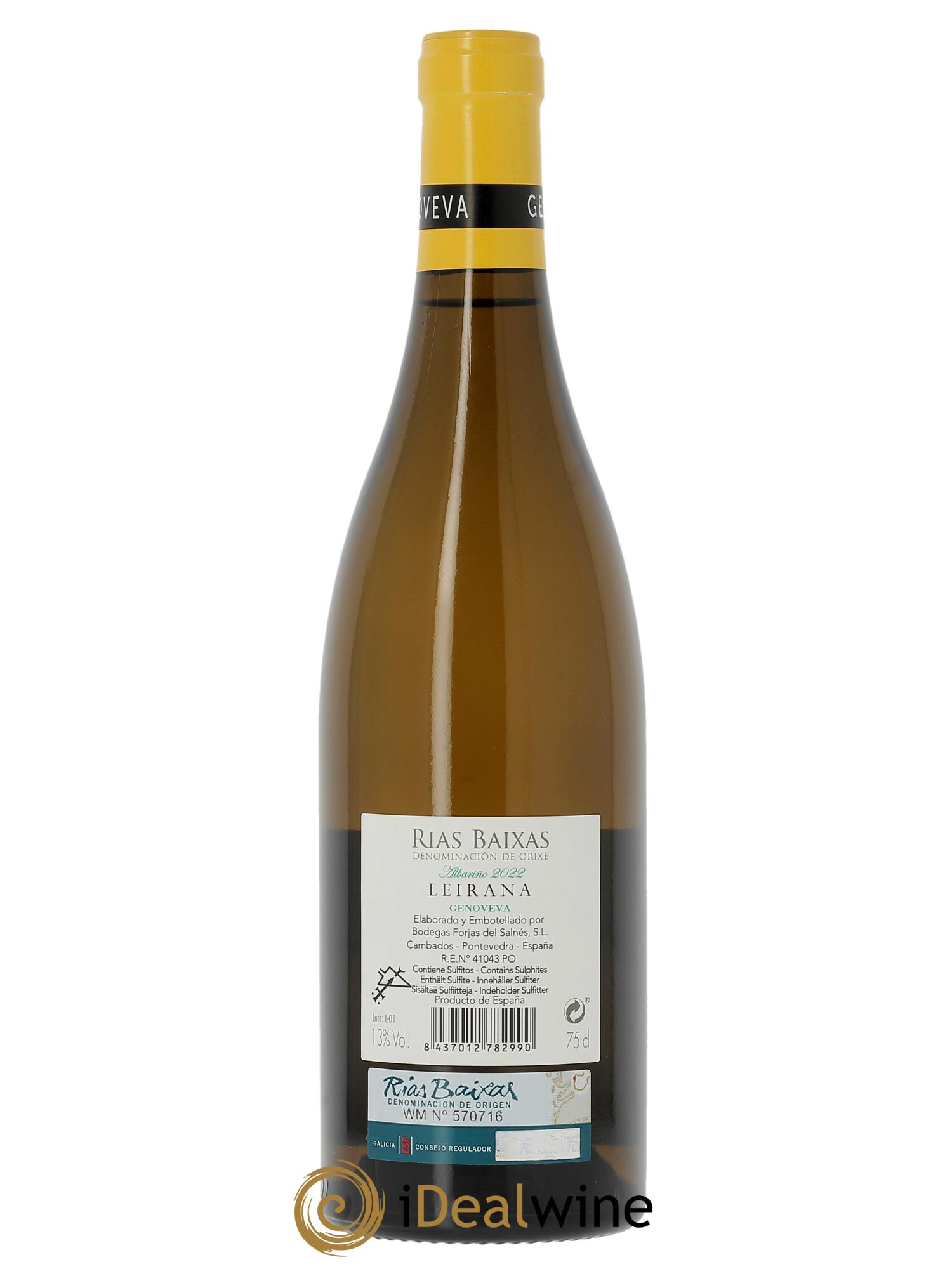 Buy Rias Baixas DO Forjas Del Saln s Leirana Genoveva 2022 lot 2404225 