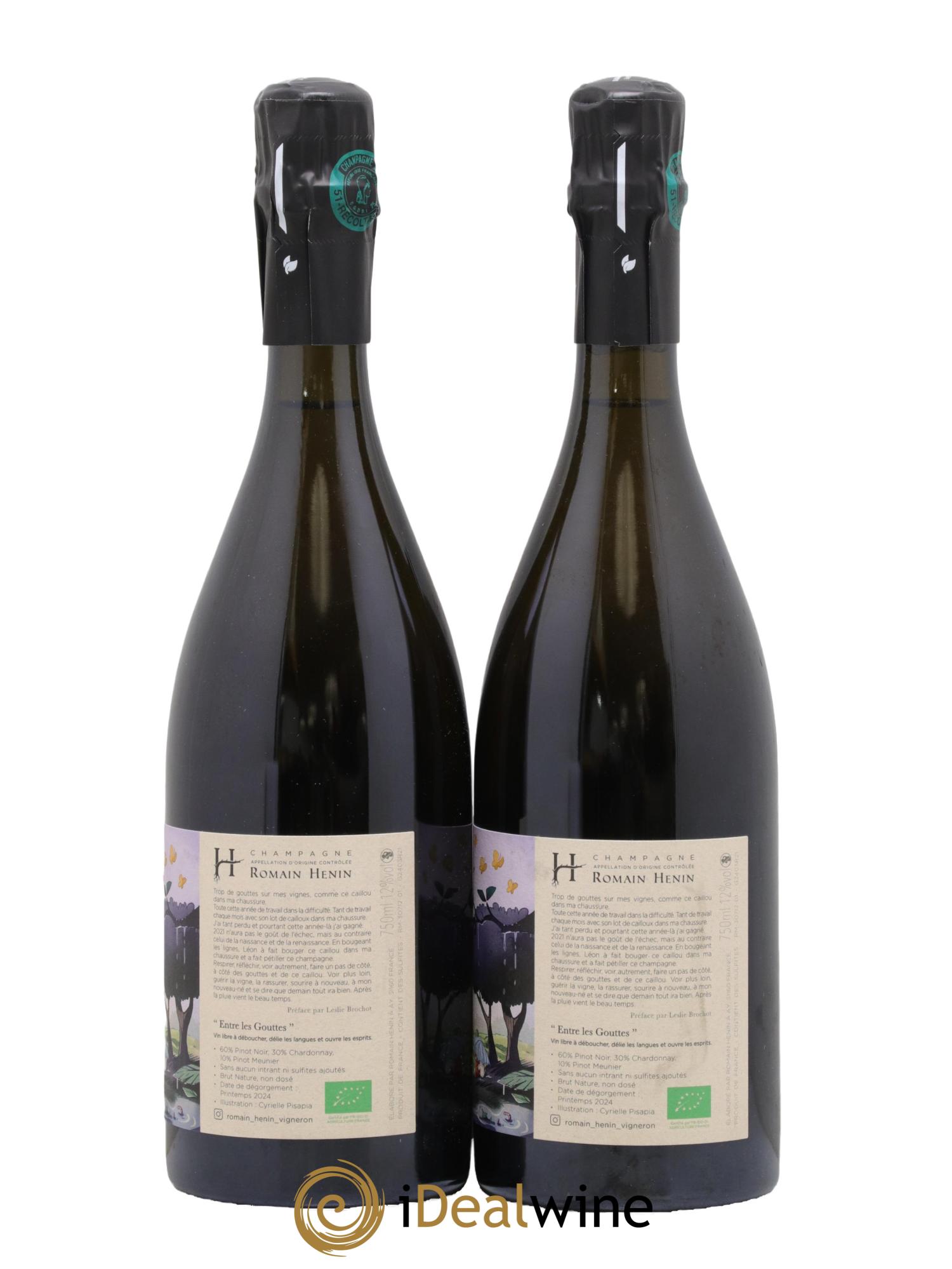 Entre les Gouttes Romain Henin - Posten von 2 Flaschen - 1