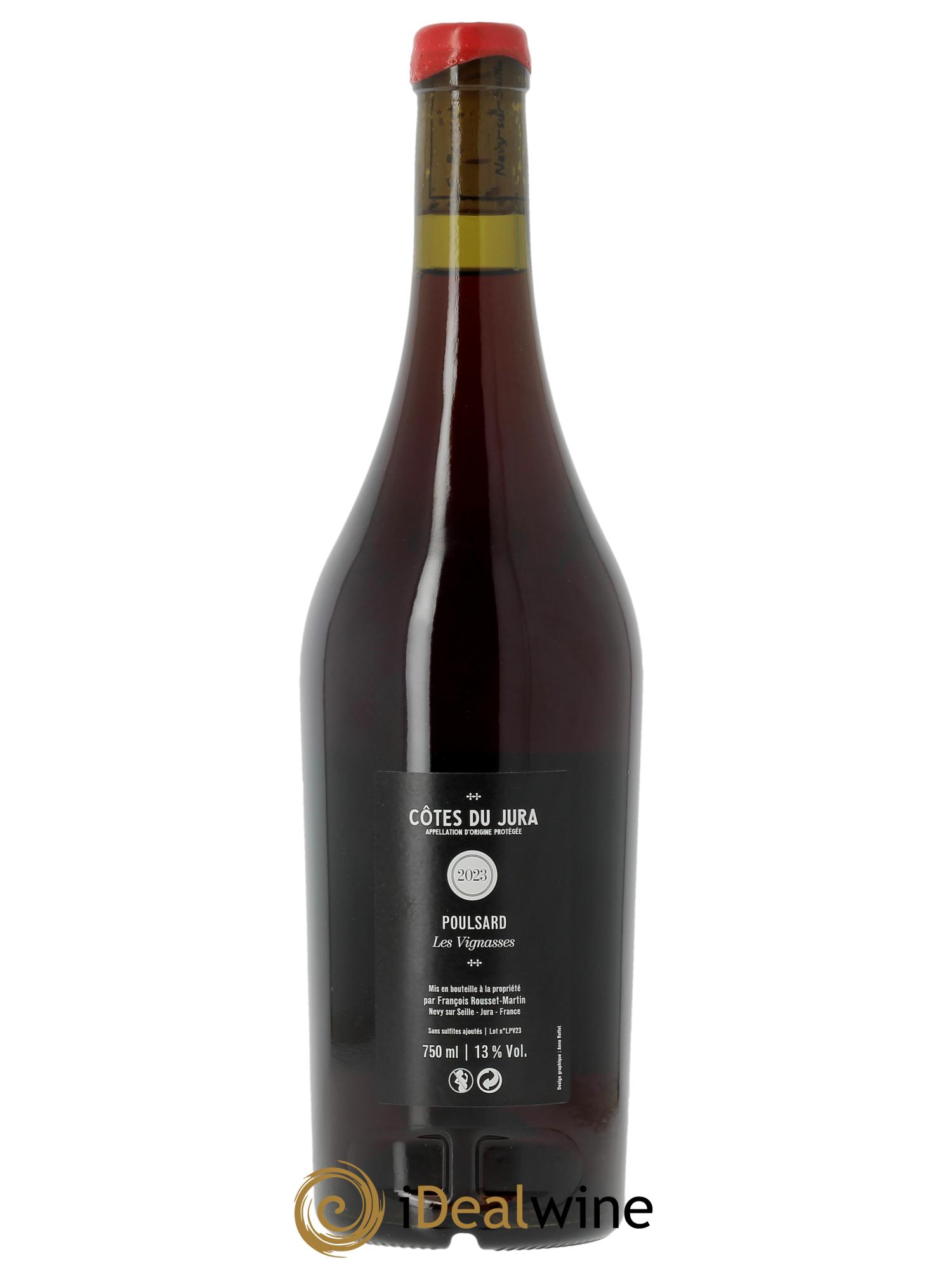Côtes du Jura Les Vignasses Poulsard François Rousset Martin  2023 - Lotto di 1 bottiglia - 1