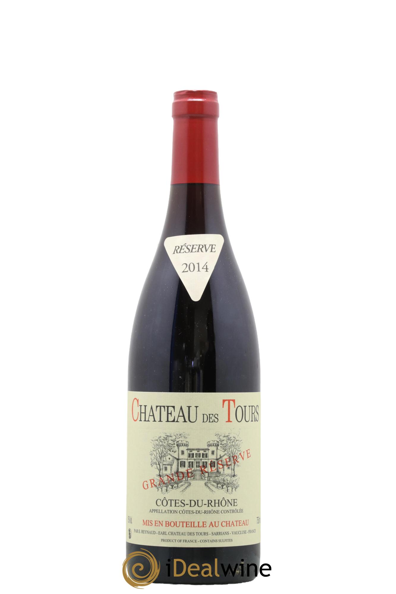 Côtes-du-Rhône Château des Tours Grande Réserve Emmanuel Reynaud 2014 - Lot de 1 bouteille - 0