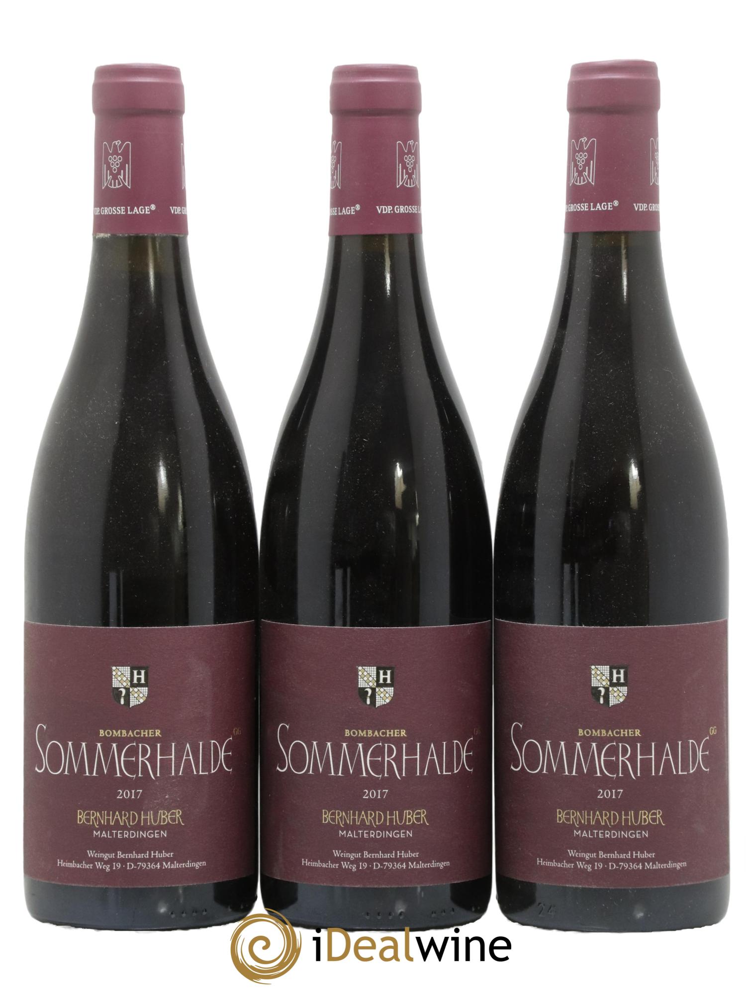 Allemagne Spätburgunder Sommerhalde Großes Gewächs Bernhard Huber 2017 - Lot de 3 bouteilles - 0