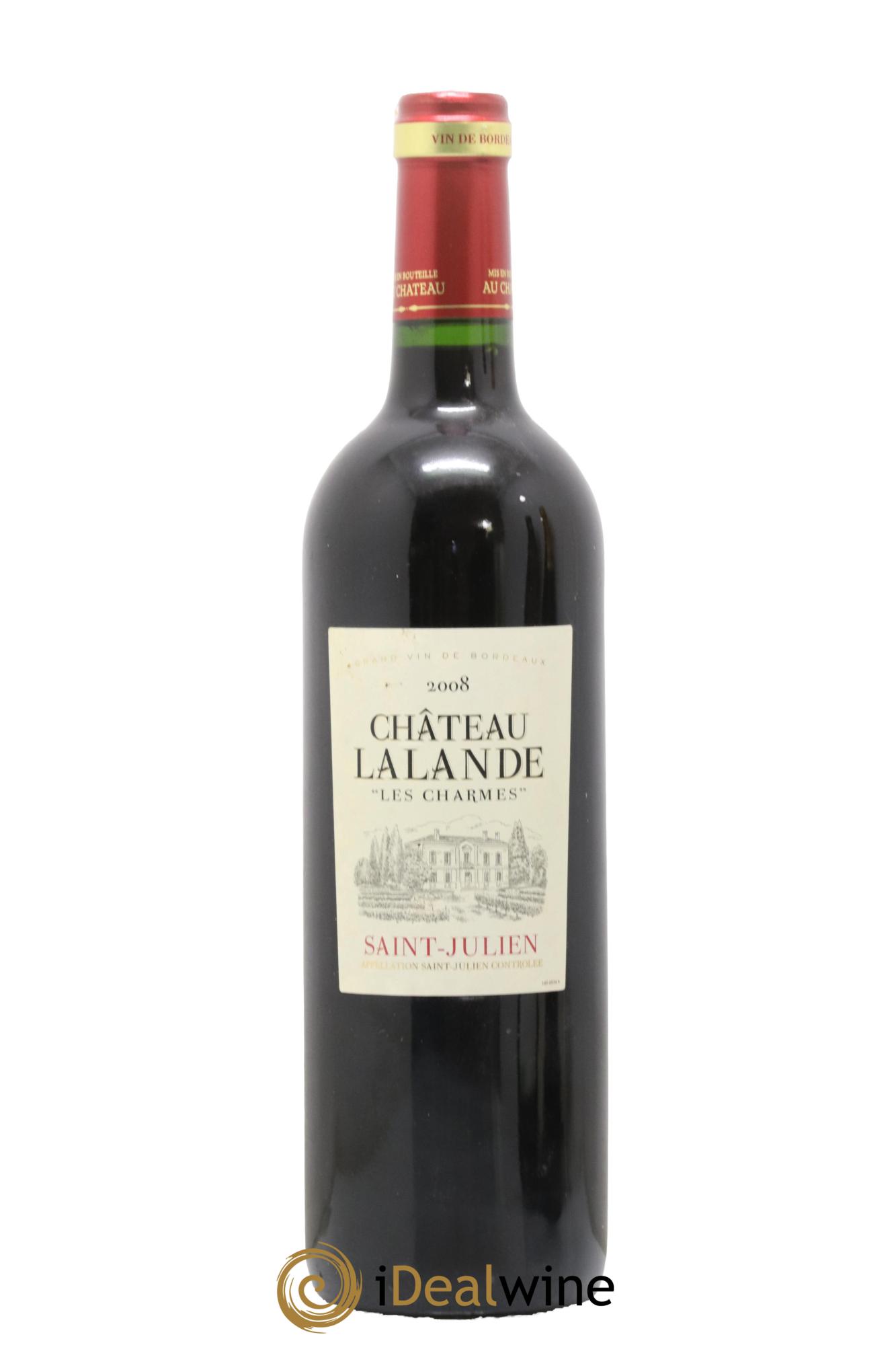 Saint-Julien Les Charmes Château Lalande 2008 - Lot de 1 bouteille - 0