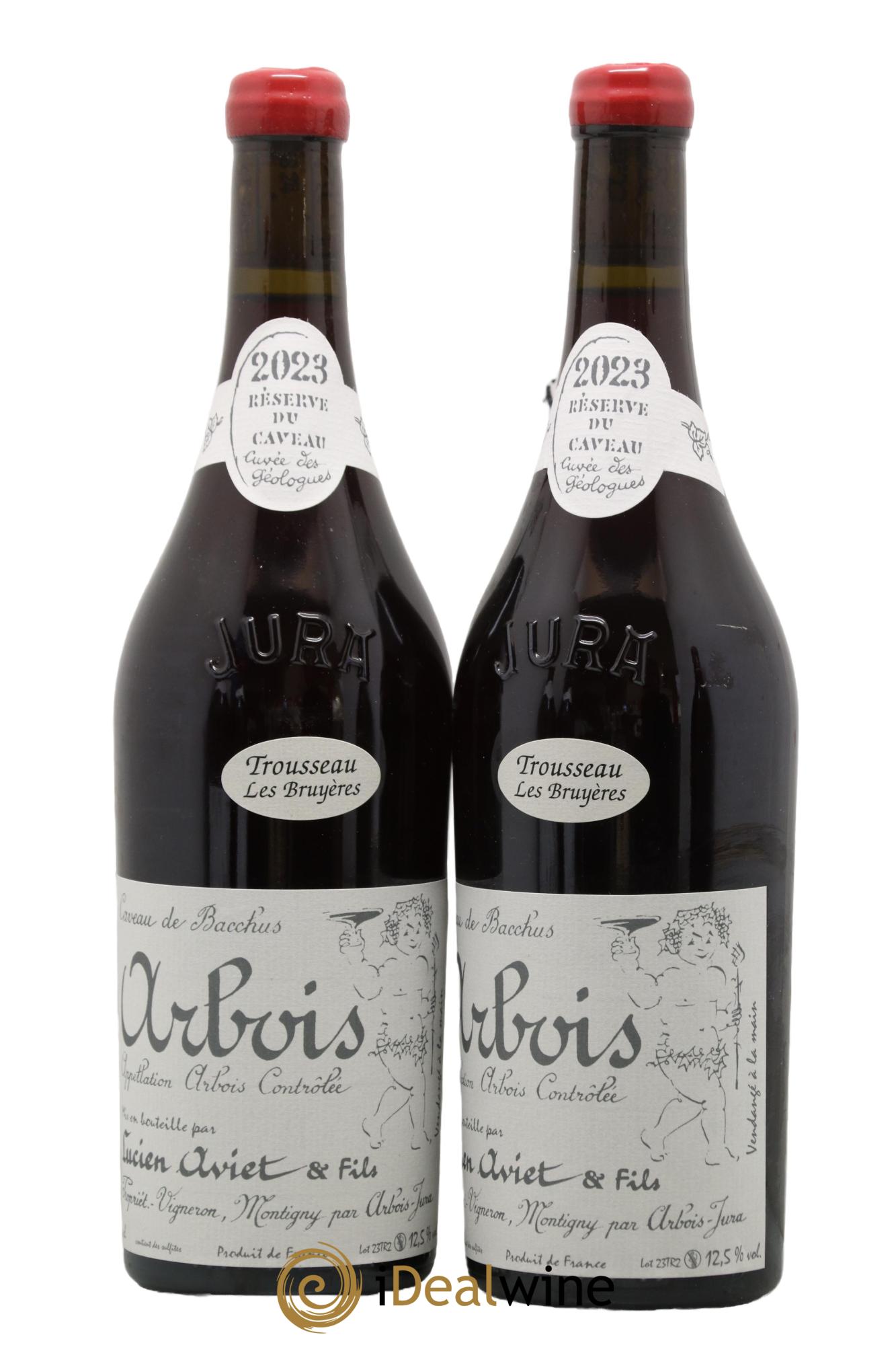 Arbois Trousseau Les Bruyères Cuvée des Géologues Lucien Aviet (Domaine) 2023 - Lot de 2 bouteilles - 0