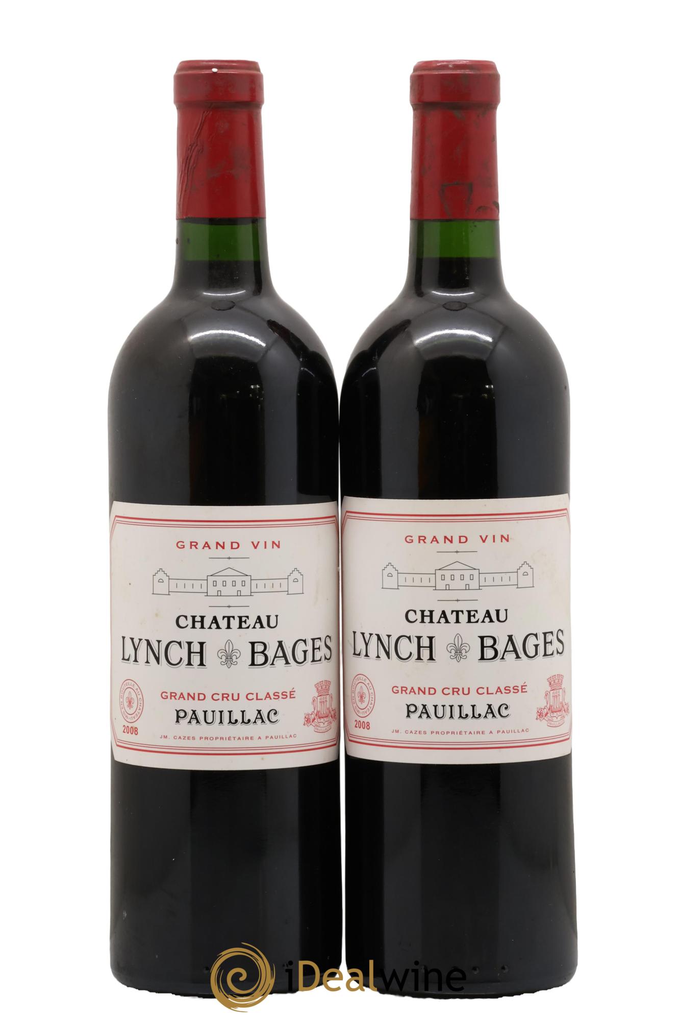 Château Lynch Bages 5ème Grand Cru Classé 2008 - Lot de 2 bouteilles - 0