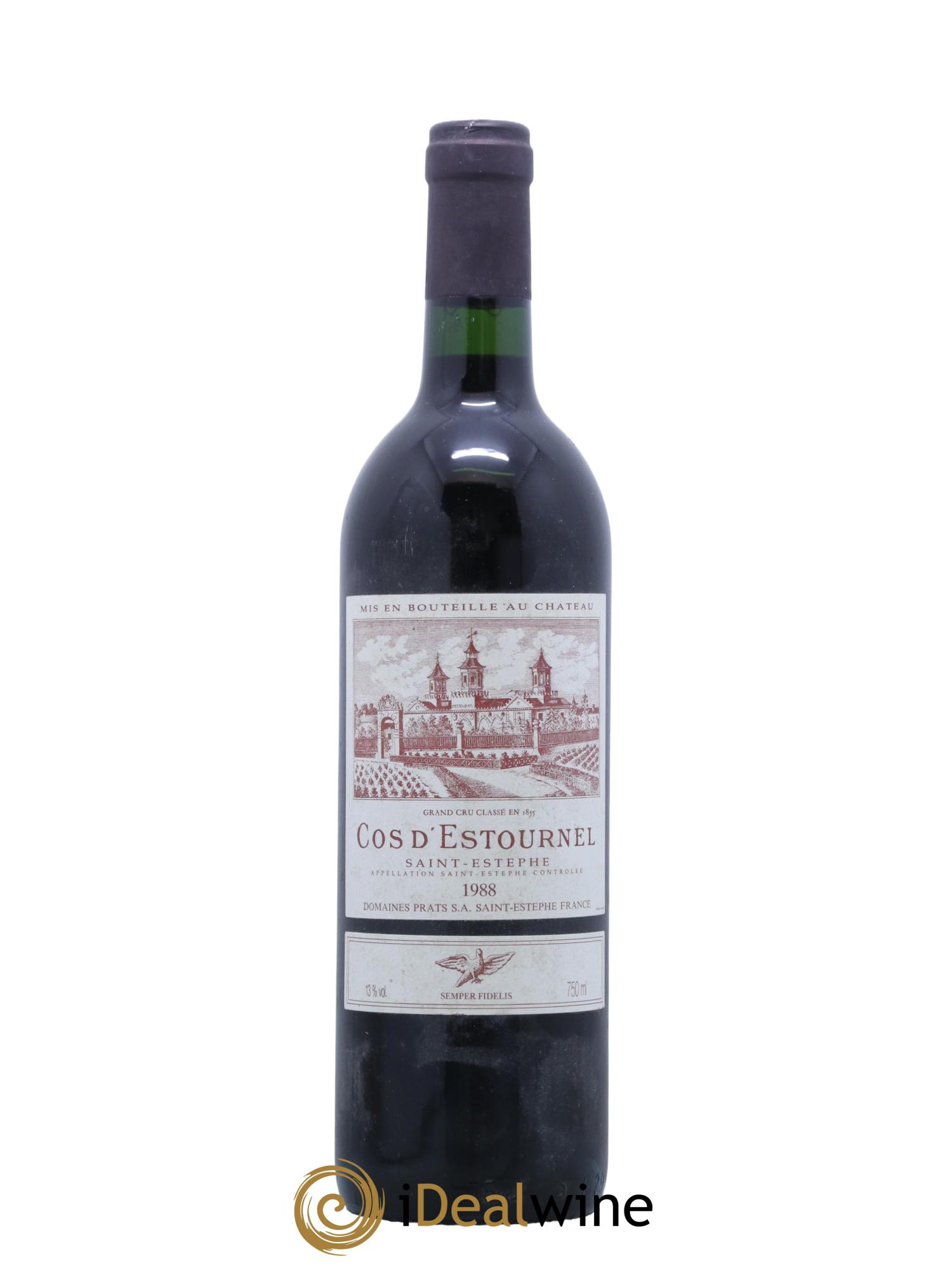 Cos d'Estournel 2ème Grand Cru Classé 1988 - Lot de 1 bouteille - 0