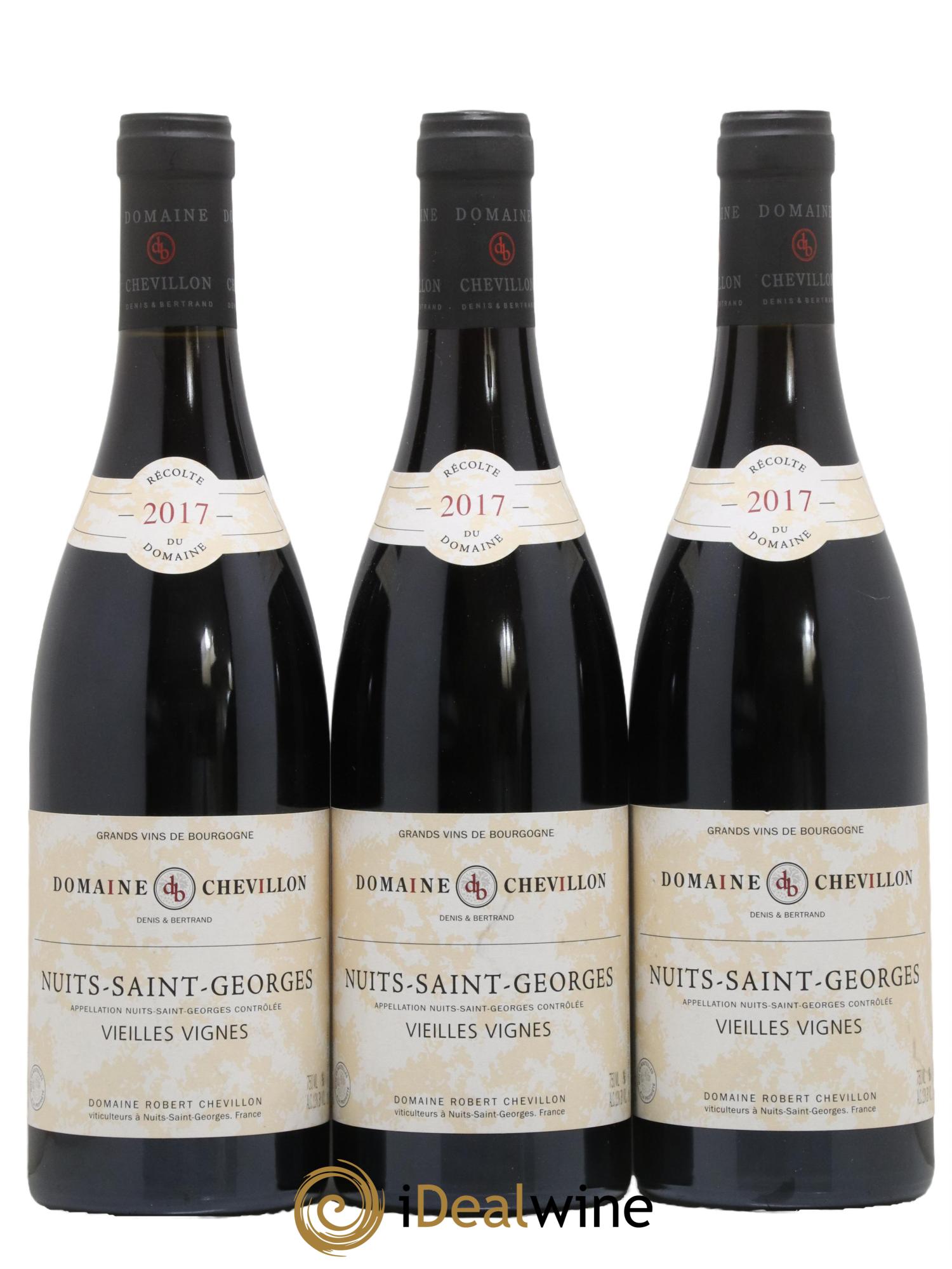 Nuits-Saint-Georges Vieilles vignes Robert Chevillon 2017 - Lot de 3 bouteilles - 0