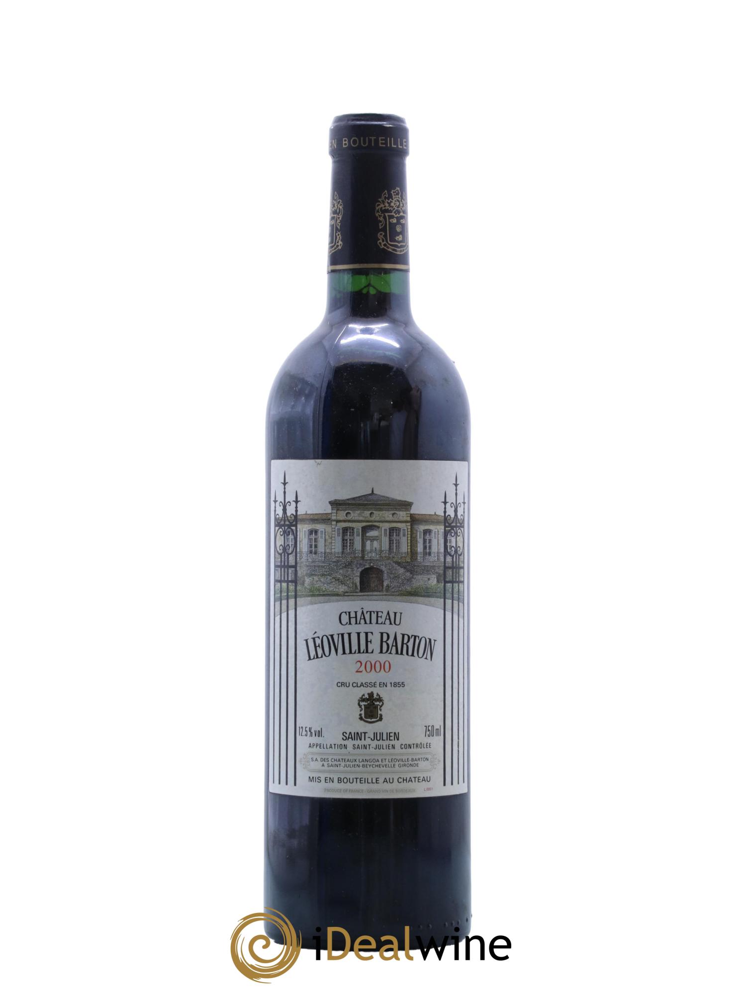 Château Léoville Barton 2ème Grand Cru Classé 2000 - Lot de 1 bouteille - 0