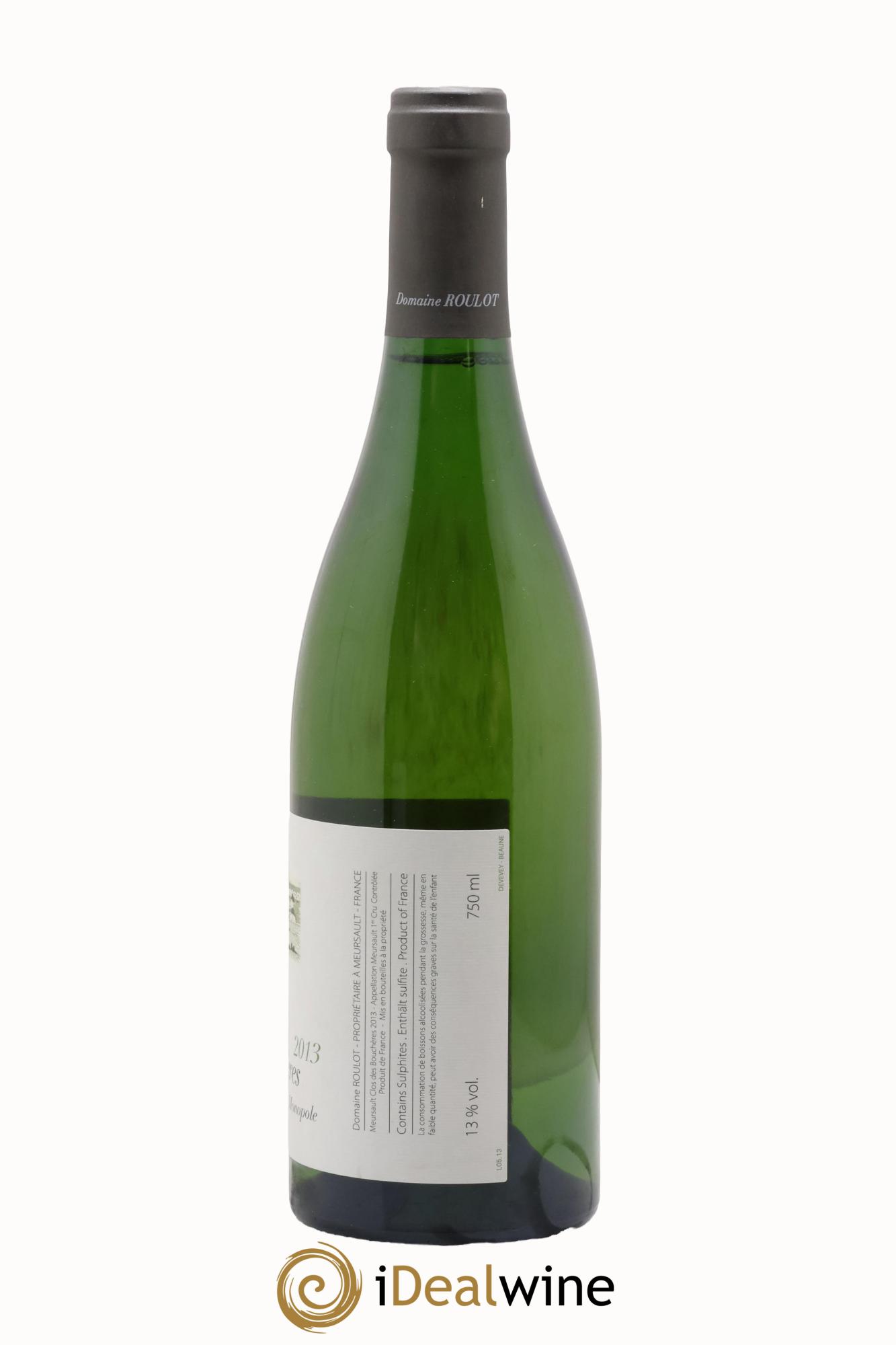 Meursault 1er Cru Clos des Bouchères Roulot (Domaine) 2013 - Lot de 1 bouteille - 1