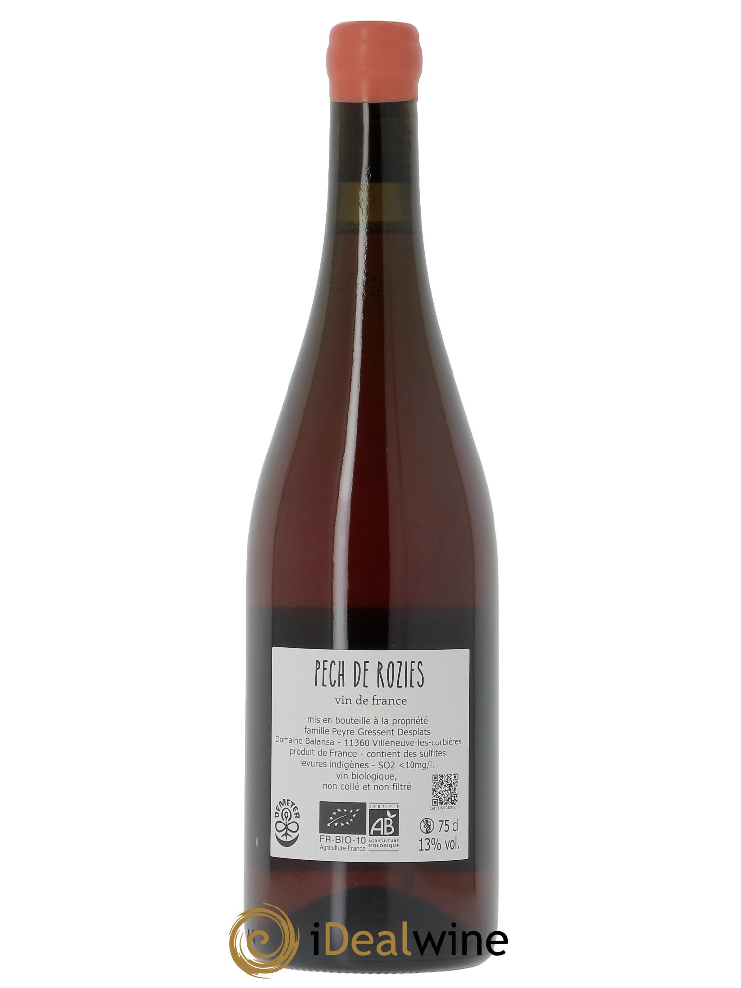 Vin de France Pech de Rozies Balansa (Domaine)  2025 - Lot of 1 bottle - 1
