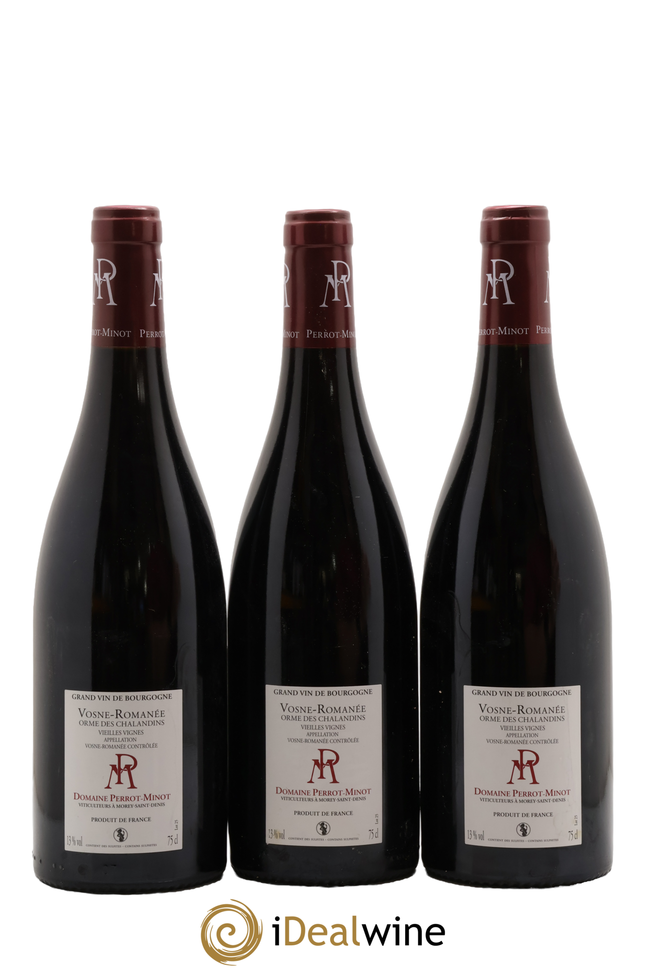 Vosne-Romanée Orme des Chalandins Vielles Vignes Perrot-Minot 2017 - Lotto di 3 bottiglie - 1