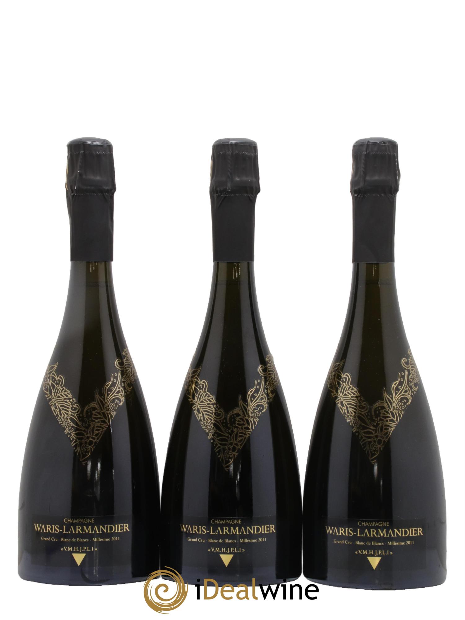Champagne Blanc de Blancs Grand Cru Cuvée VMHJPLI Waris-Larmandier 2011 - Lot de 3 bouteilles - 0